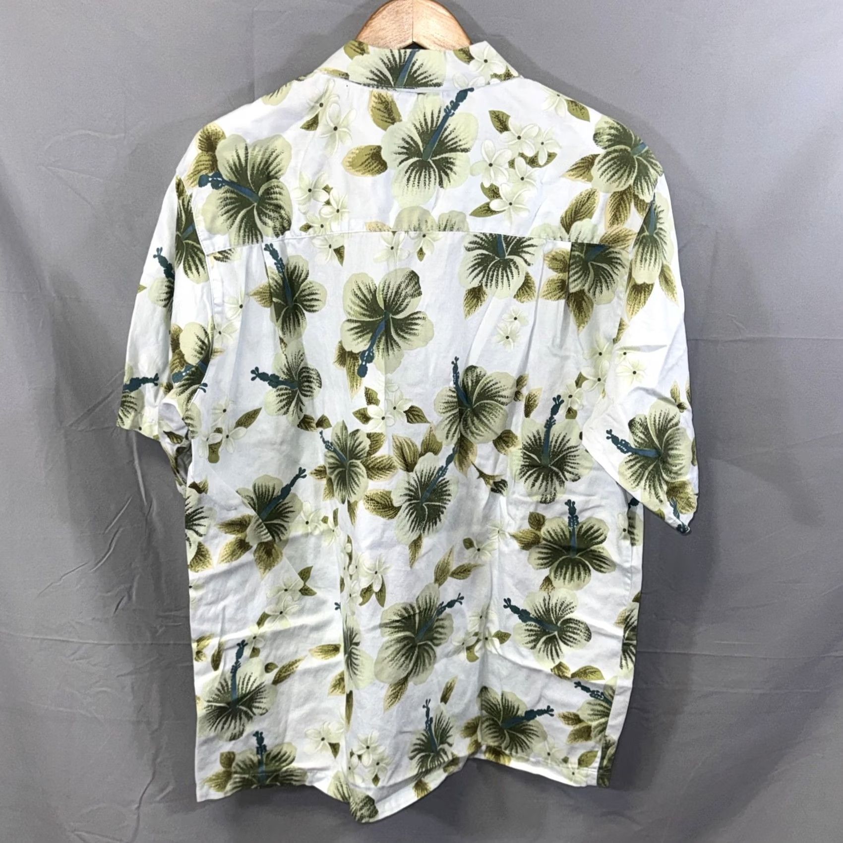 Billabong Billabong Shirt Mens XL White Green Hawaiian Aloha Floral Button Down Pocket Size US XL / EU 56 / 4 - 2 Thumbnail