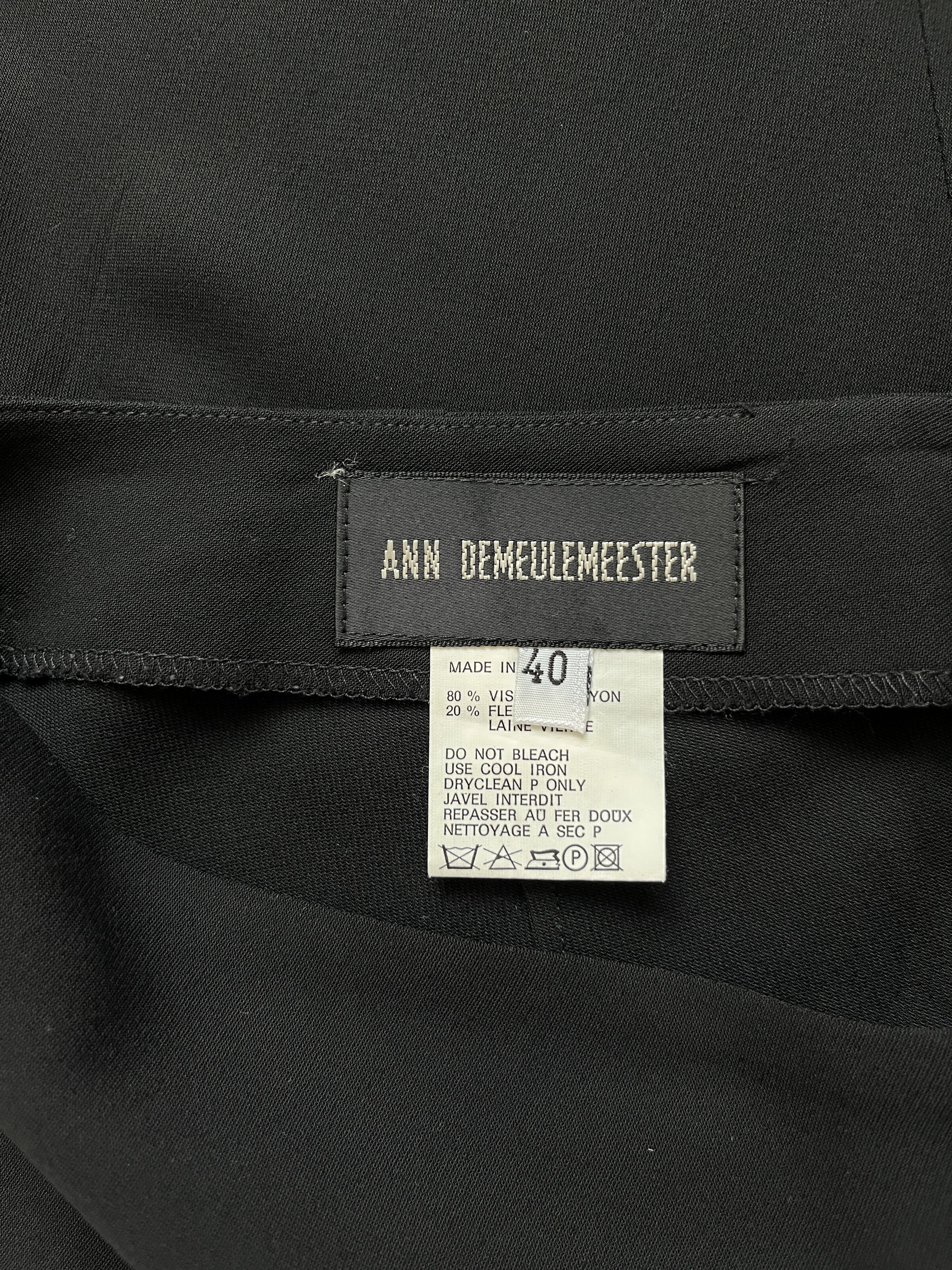 Ann Demeulemeester ⚡️QUICK SALE⚡️Ann Demeulemeester Black Skirt Size 30" / US 8 / IT 44 - 3 Thumbnail
