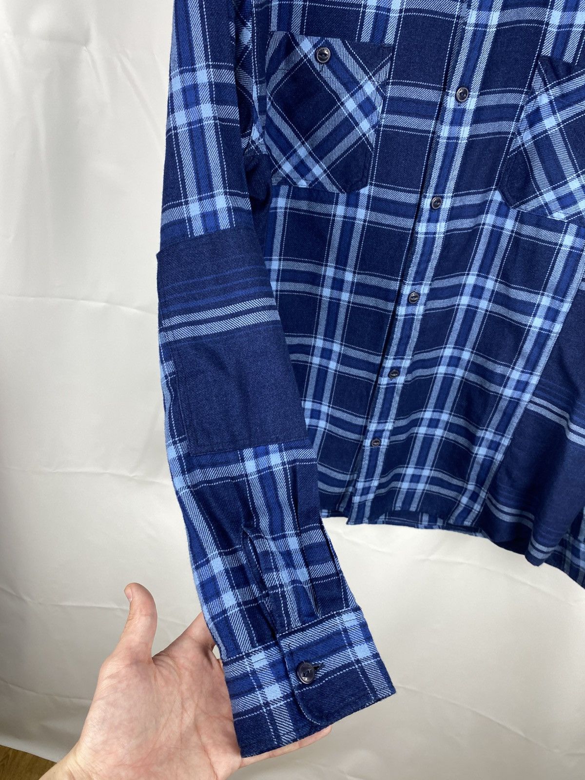 Edwin Edwin Merge Indigo Shirt Plaid Button Up Men size XL Size US XL / EU 56 / 4 - 5 Thumbnail