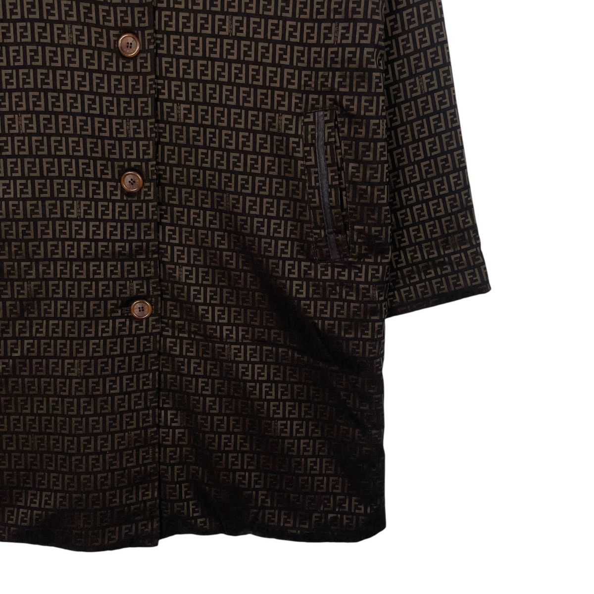 Fendi Vintage Fendi Zucca Monogram Trenchcoat Size M / US 6-8 / IT 42-44 - 5 Thumbnail