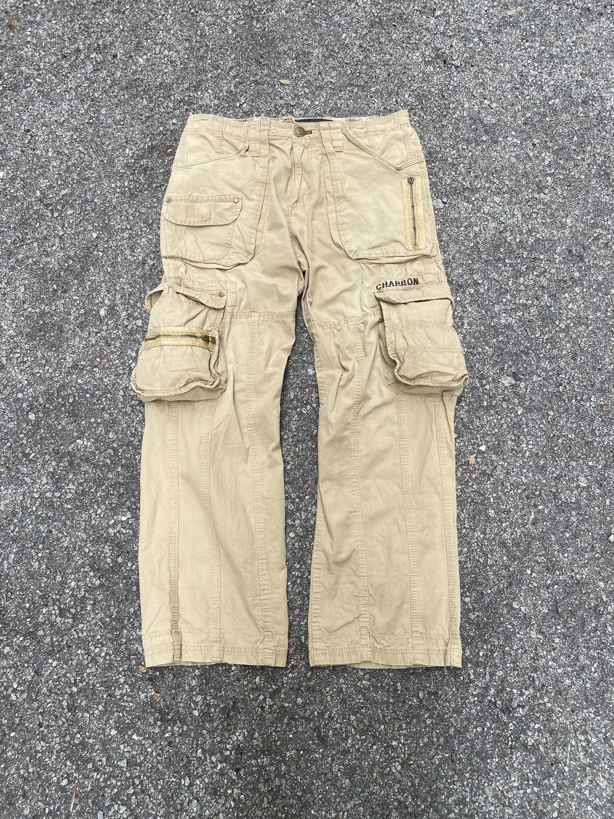 image of Archival Clothing Multipocket Cargo Pants Authentic Twills Lgb in Khaki, Men's (Size 32)