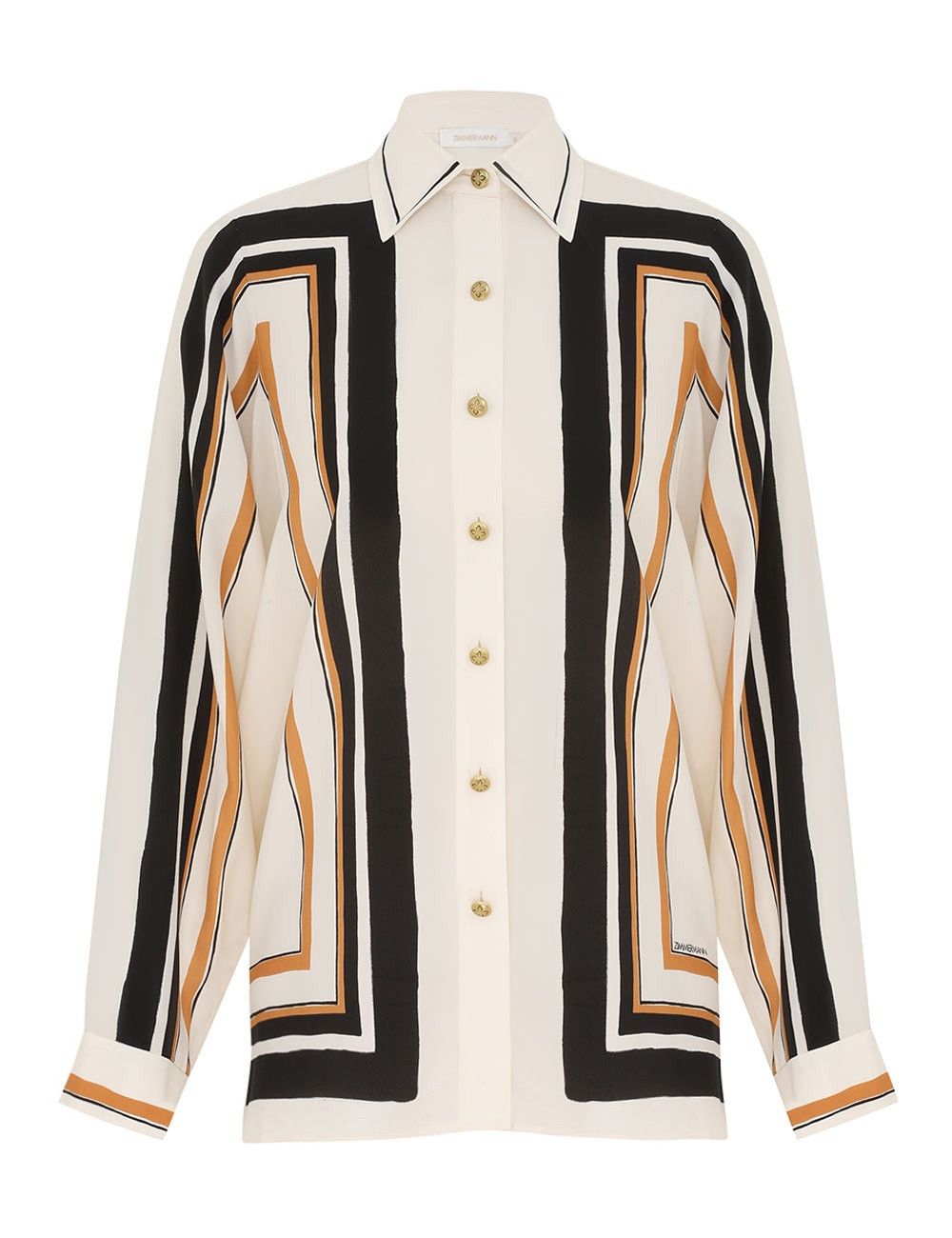 Zimmermann oc11z1025 Oversized Shirt in Multicolor Size S / US 4 / IT 40 - 1 Thumbnail