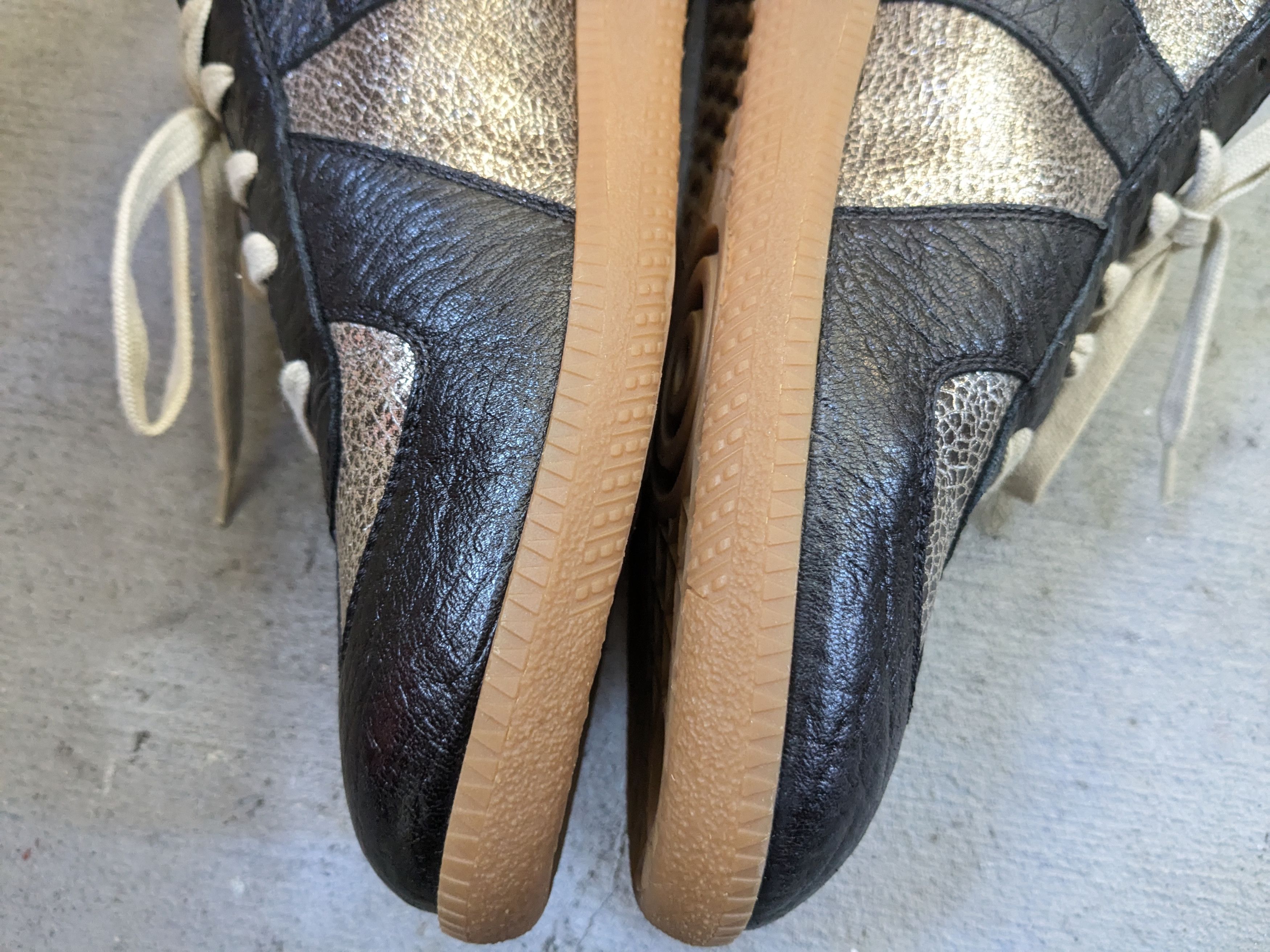 Maison Margiela GAT Replica Black Silver 8.5 41.5 Low Top