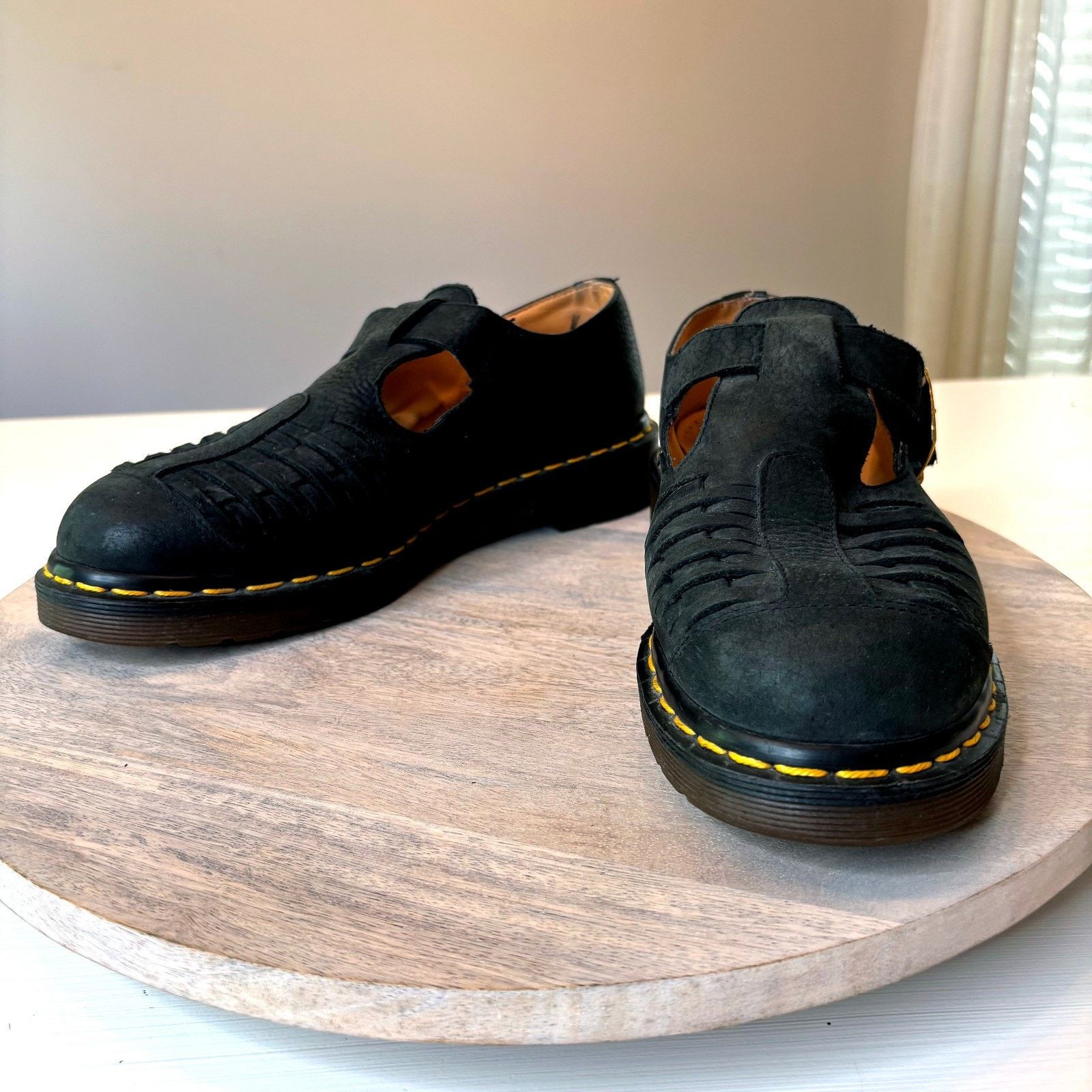 Dr. Martens Dr. Martens Mica Black Leather Sandals Men's Size 9 UK 7 Size US 9 / EU 42 - 4 Thumbnail
