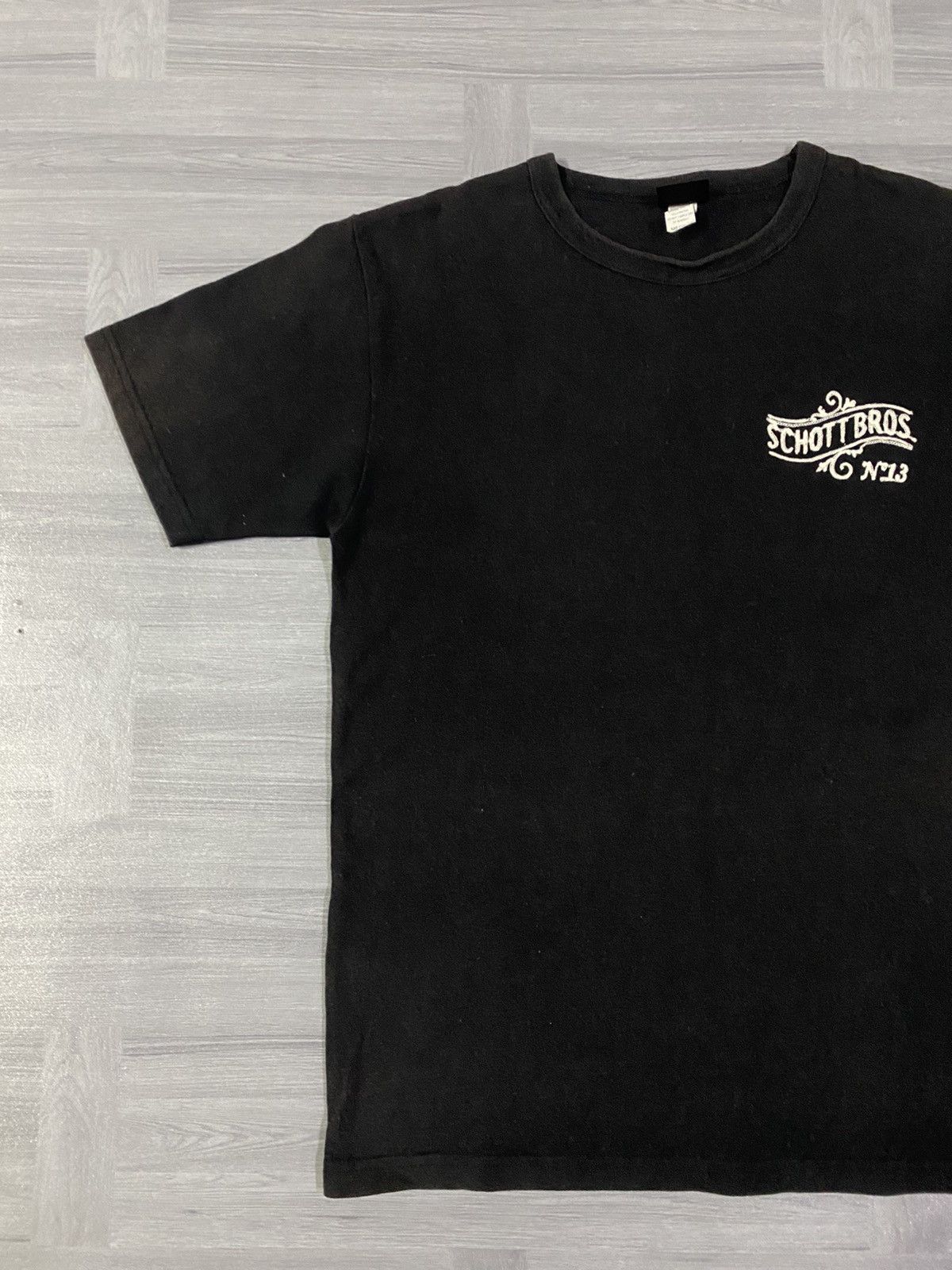 Schott Schott Bros NYC N13 Sportwear Chainstitch Embroidery T-Shirt Size US M / EU 48-50 / 2 - 11 Thumbnail