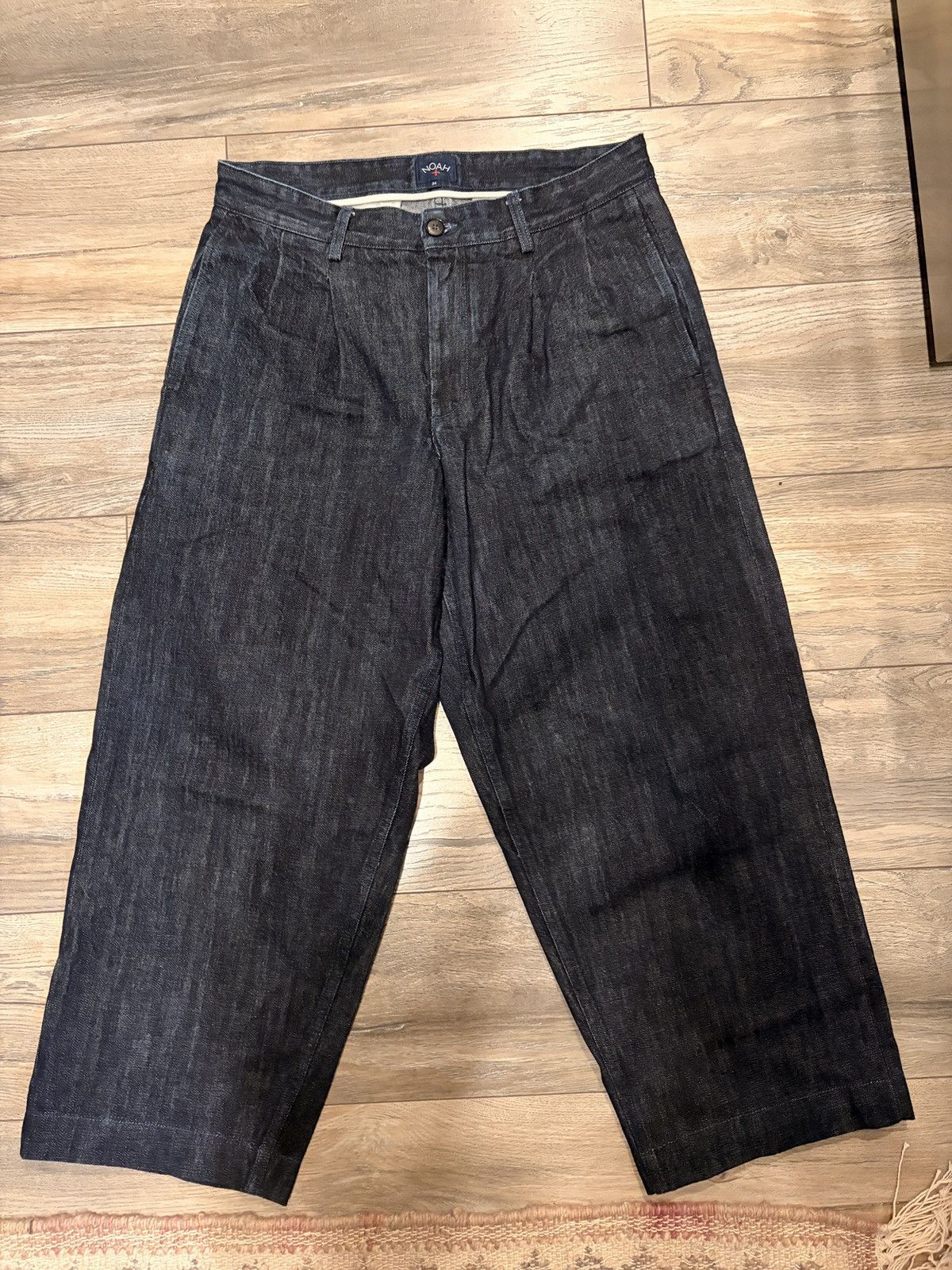 Noah Pleated Denim Pants Size US 34 / EU 50 - 2 Thumbnail