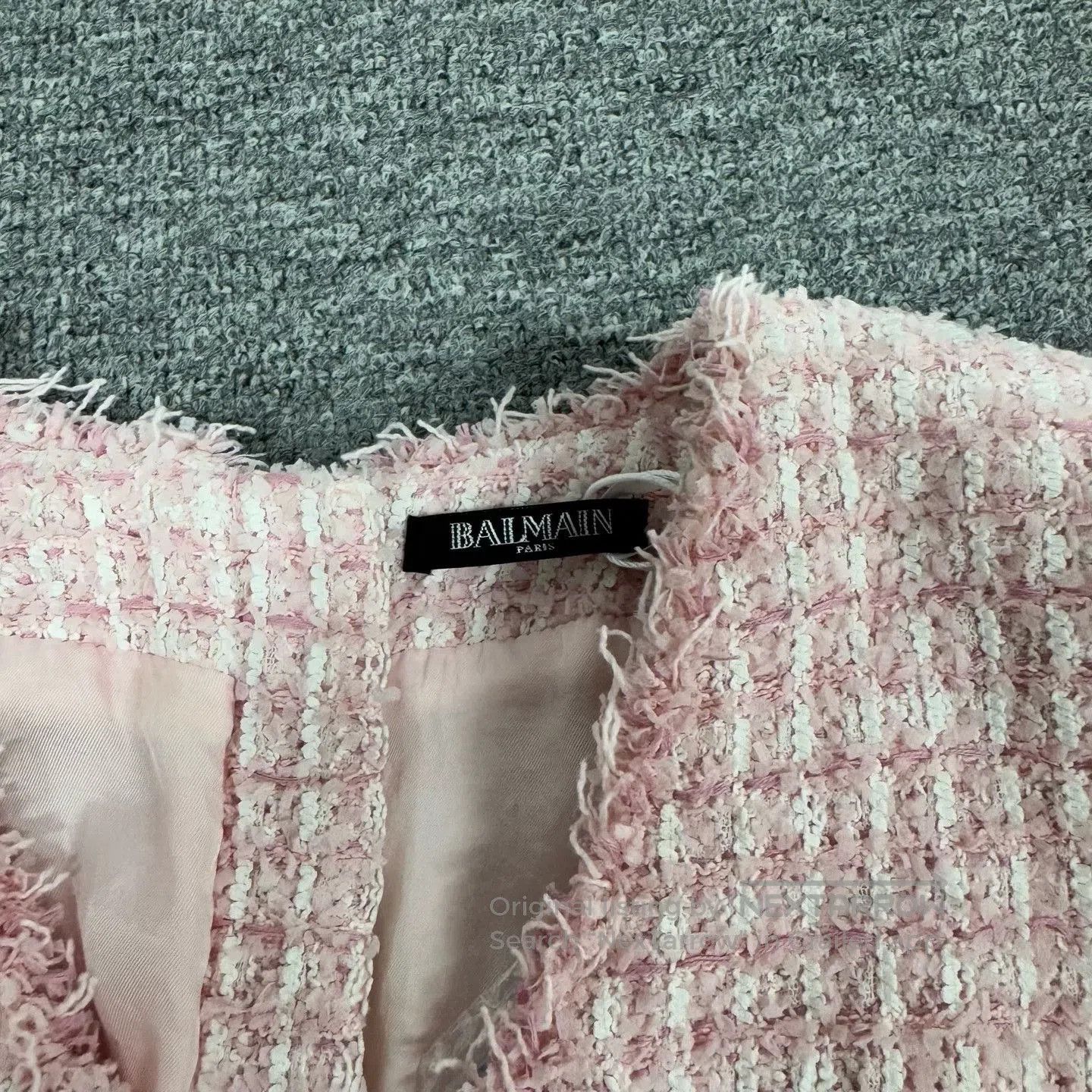 Balmain Balmain Pink Tweed Blazer Dress. Size S / US 4 / IT 40 - 5 Thumbnail