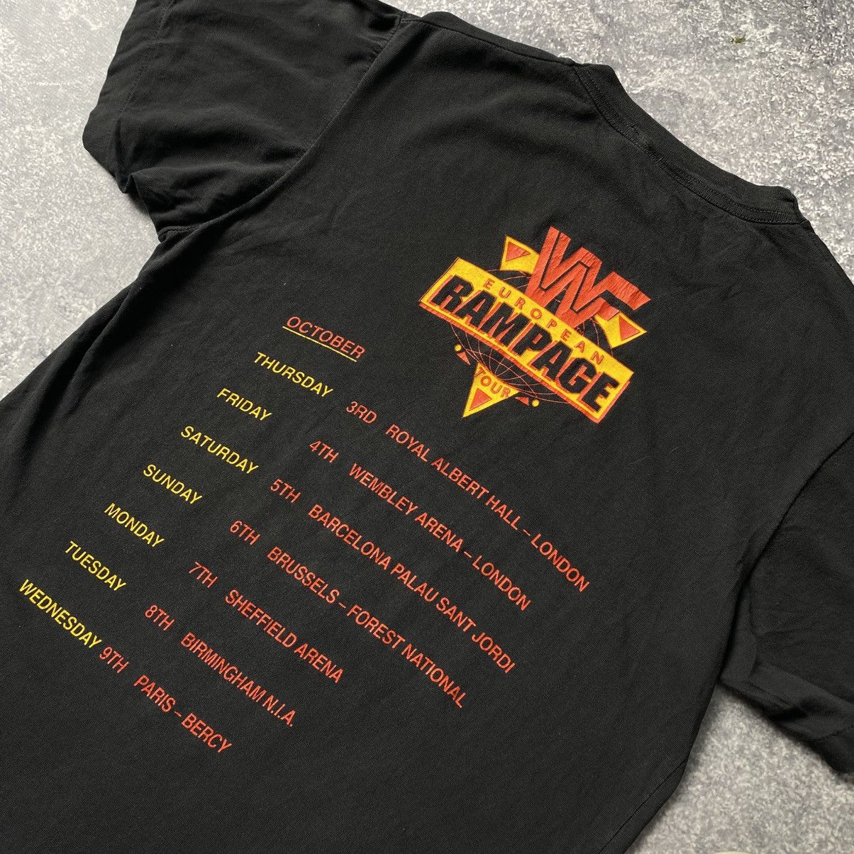 Vintage × WWE Vintage WWE Rowdy Roddy Piper 1991 Wrestling Tour tee Size US S / EU 44-46 / 1 - 12 Thumbnail