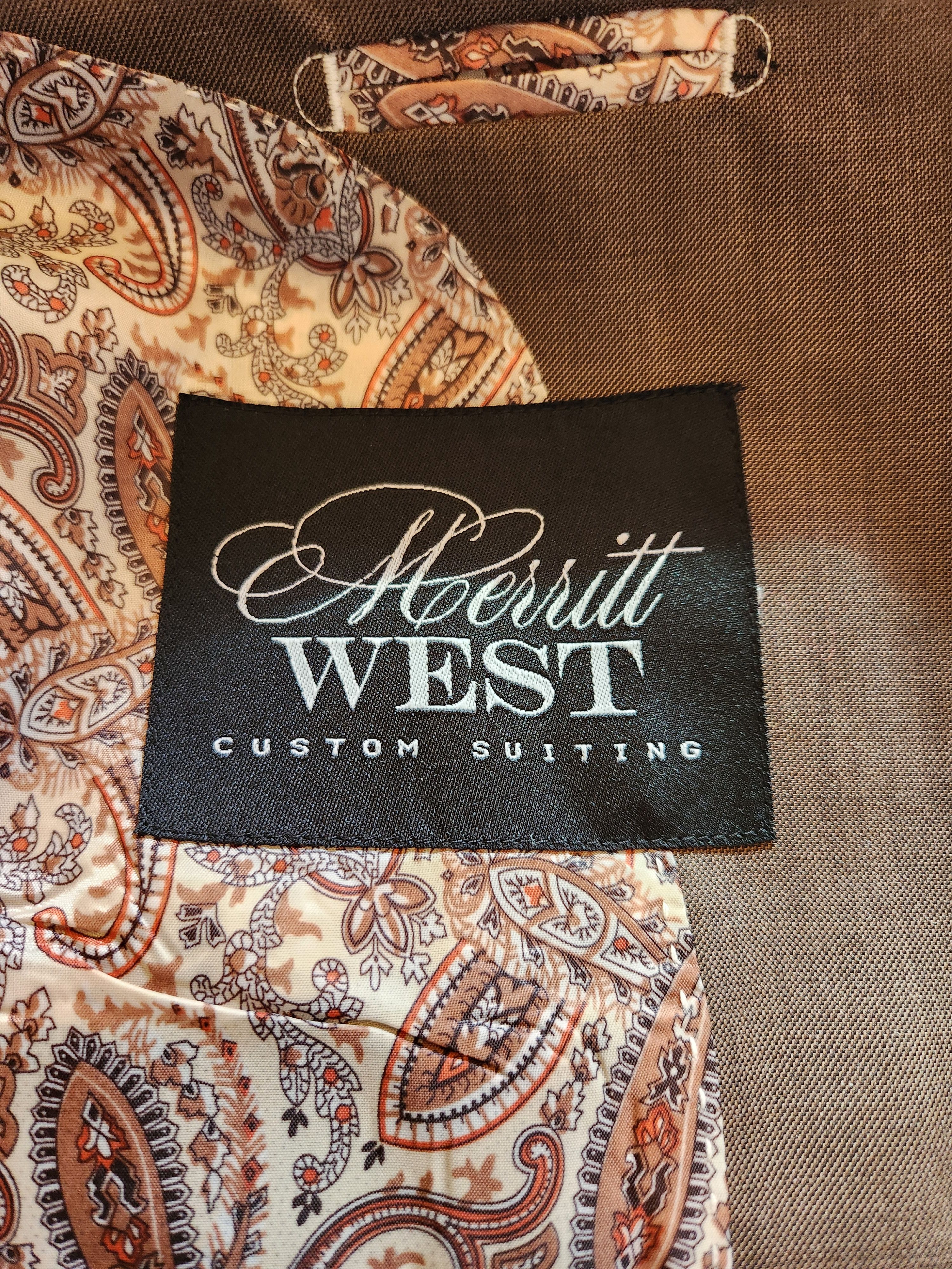 Handmade New Merritt West Custom Made 100% Wool Blazer Size 40R - 3 Thumbnail