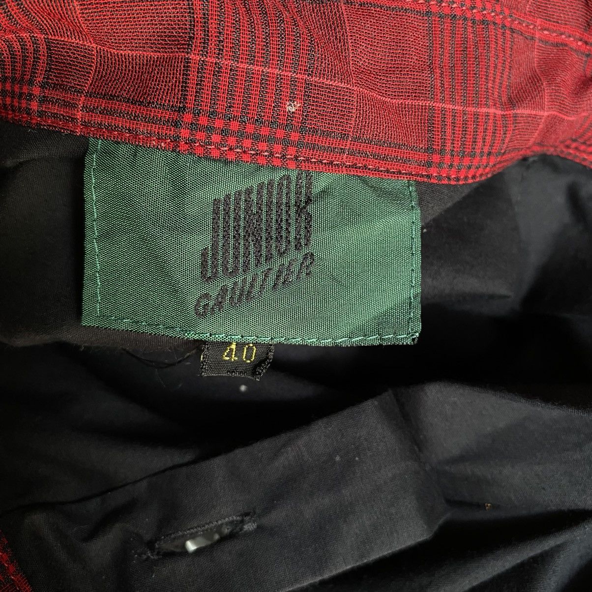 Jean Paul Gaultier JUNIOR GAULTIER Black & Red Contrast Sleeve Shirt Size S / US 4 / IT 40 - 7 Thumbnail