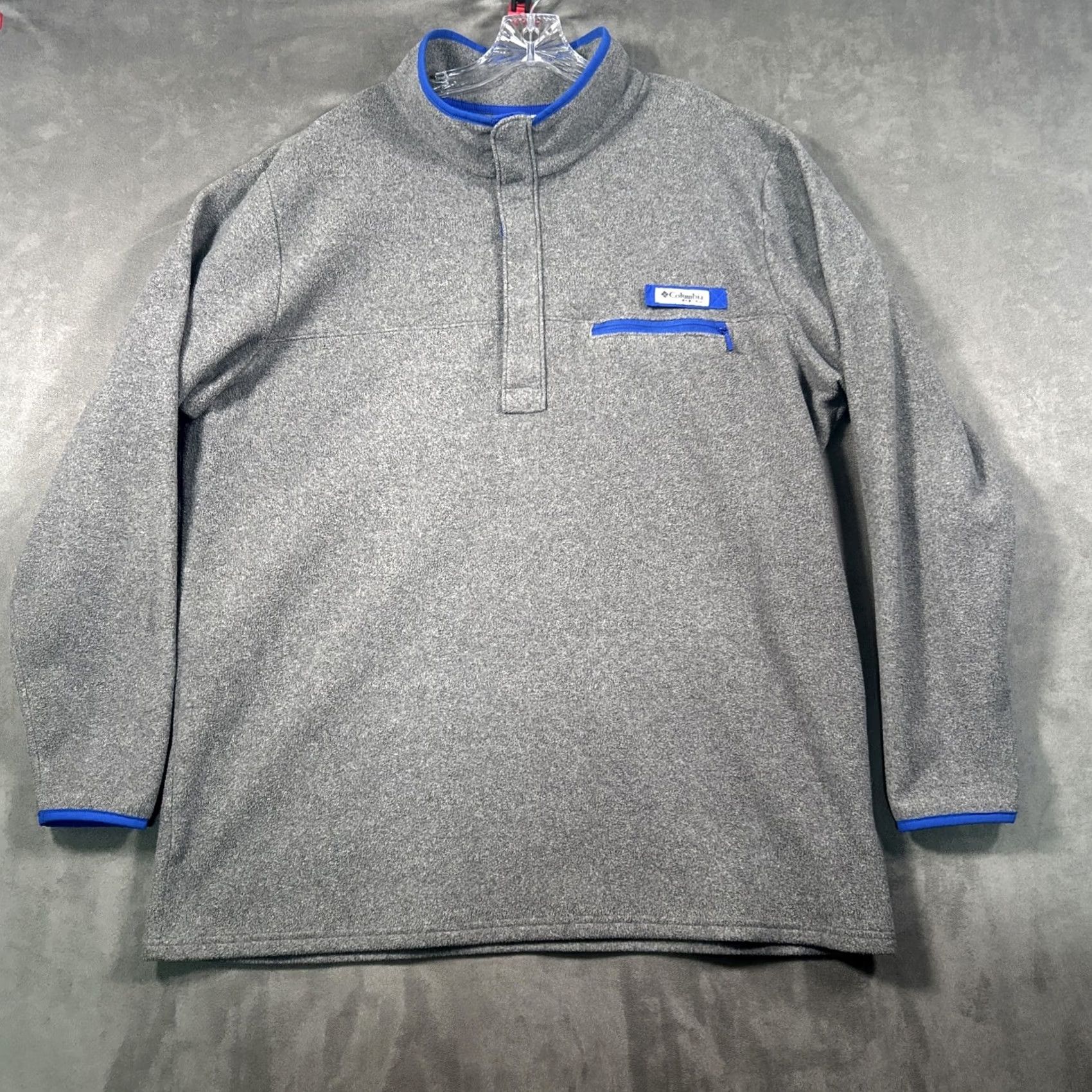 Vintage Columbia PFG Fleece Jacket Mens XXL Pullover Gray Half Snap Zip Pocket Size US XXL / EU 58 / 5 - 2 Thumbnail