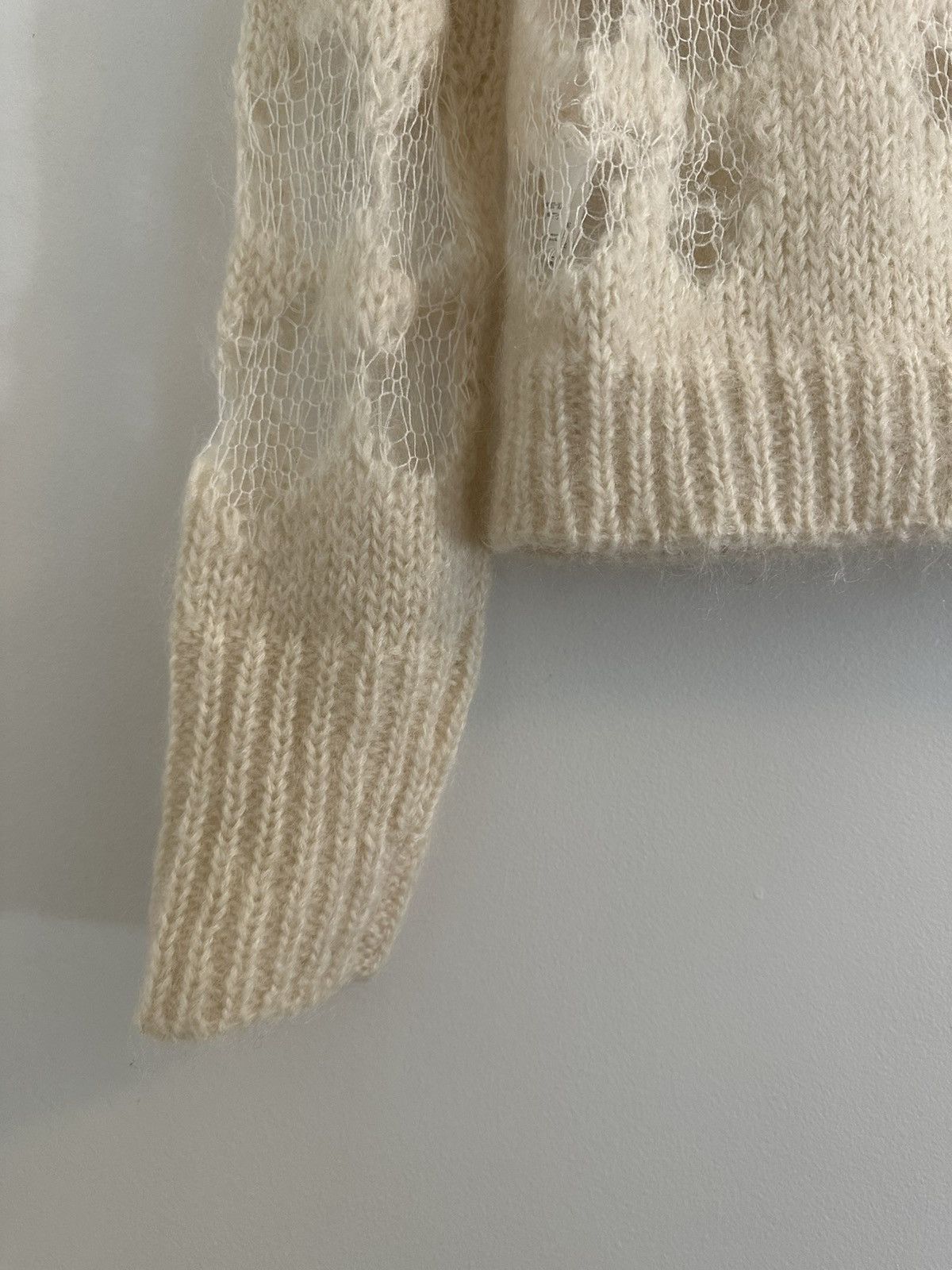 Cecilie Bahnsen Cecilie Bahnsen Mohair Flower Sweater Size S / US 4 / IT 40 - 4 Thumbnail