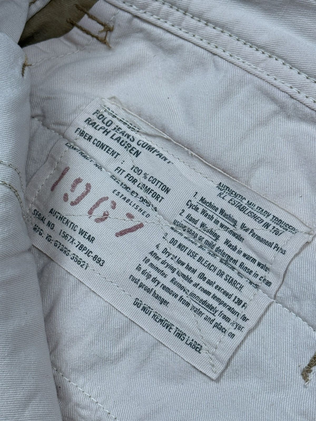 Polo Ralph Lauren Vintage Parachute Cargo Pant Polo Jeans Company Beige Pants Size US 32 / EU 48 - 10 Thumbnail