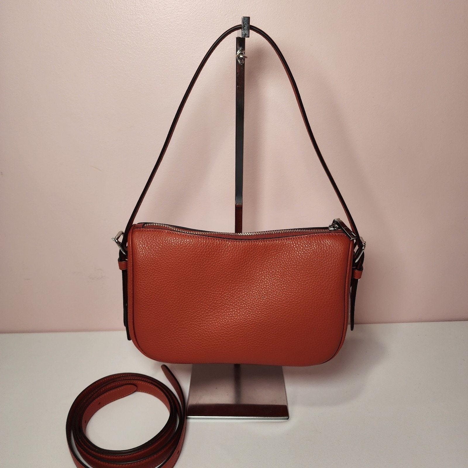 Coach NWT Coach CY707 Kailey Shoulder Bag Leather Deep Orange Size ONE SIZE - 3 Thumbnail
