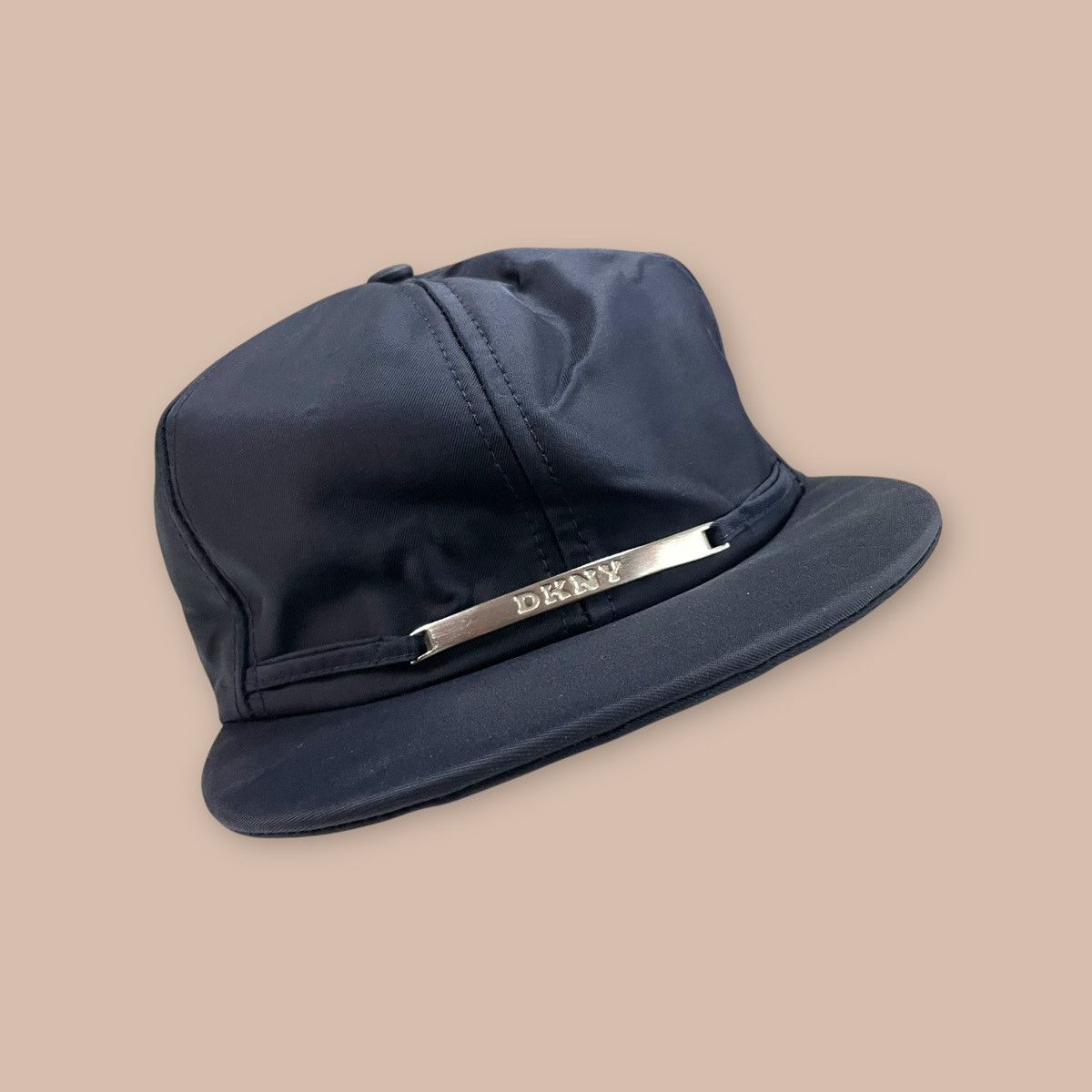 DKNY Vintage DKNY Dark Navy Shining Nylon Hat Size ONE SIZE - 1 Thumbnail