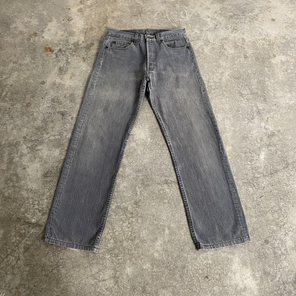 Levi's Vintage 80’s Levis 501 Faded Ash Grey Denim Jeans Size US 30 / EU 46 - 1 Thumbnail