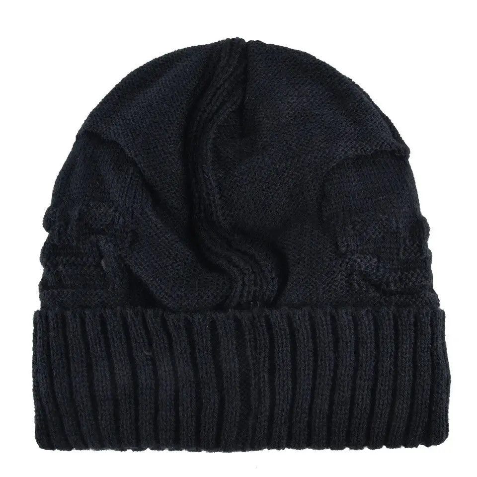 Japanese Brand × Vintage Black Skull y2k Beanie Size ONE SIZE - 3 Thumbnail