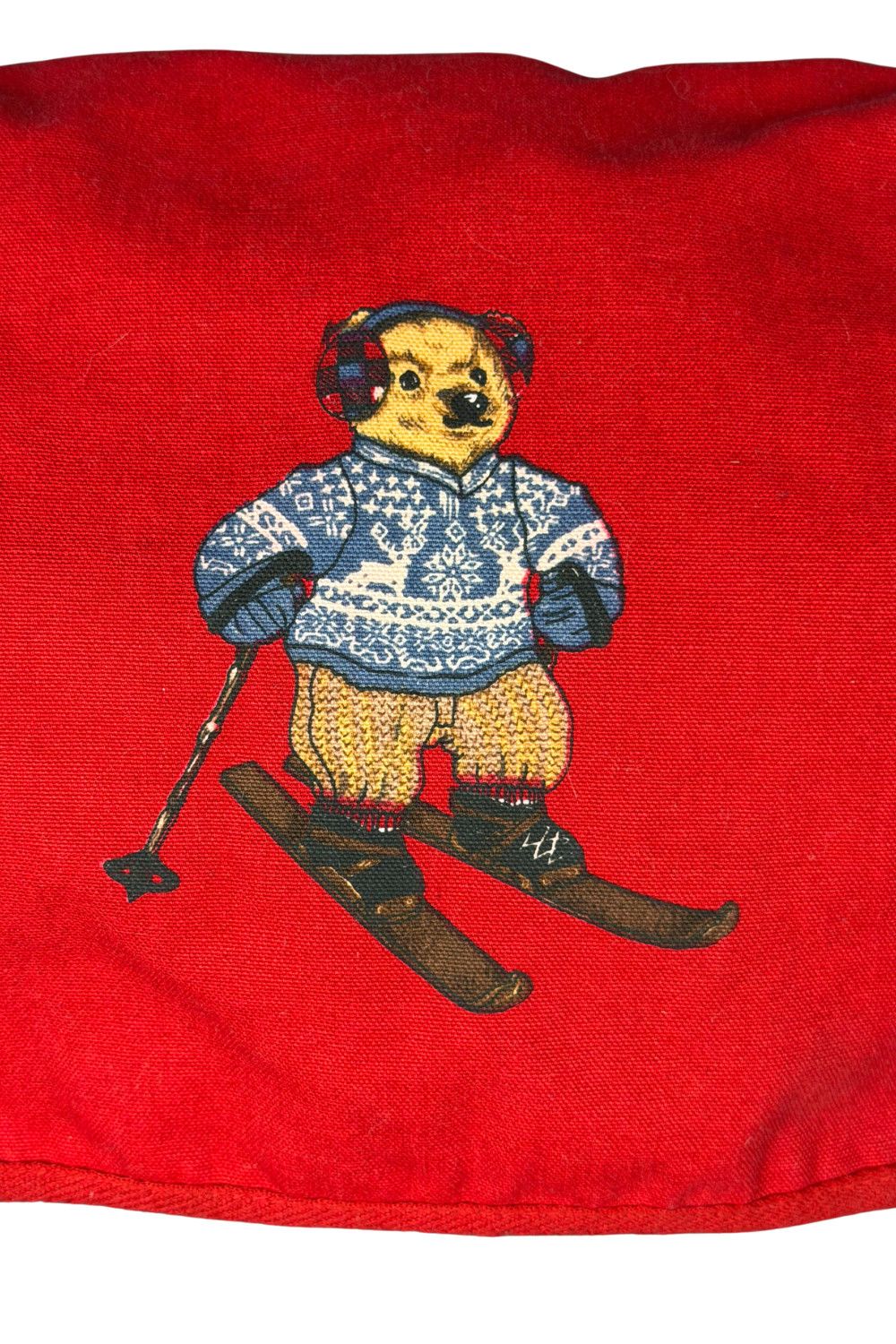 Polo Ralph Lauren Vintage Polo Ralph Lauren Polo Bear Ski Messenger Bag 90s Size ONE SIZE - 10 Thumbnail