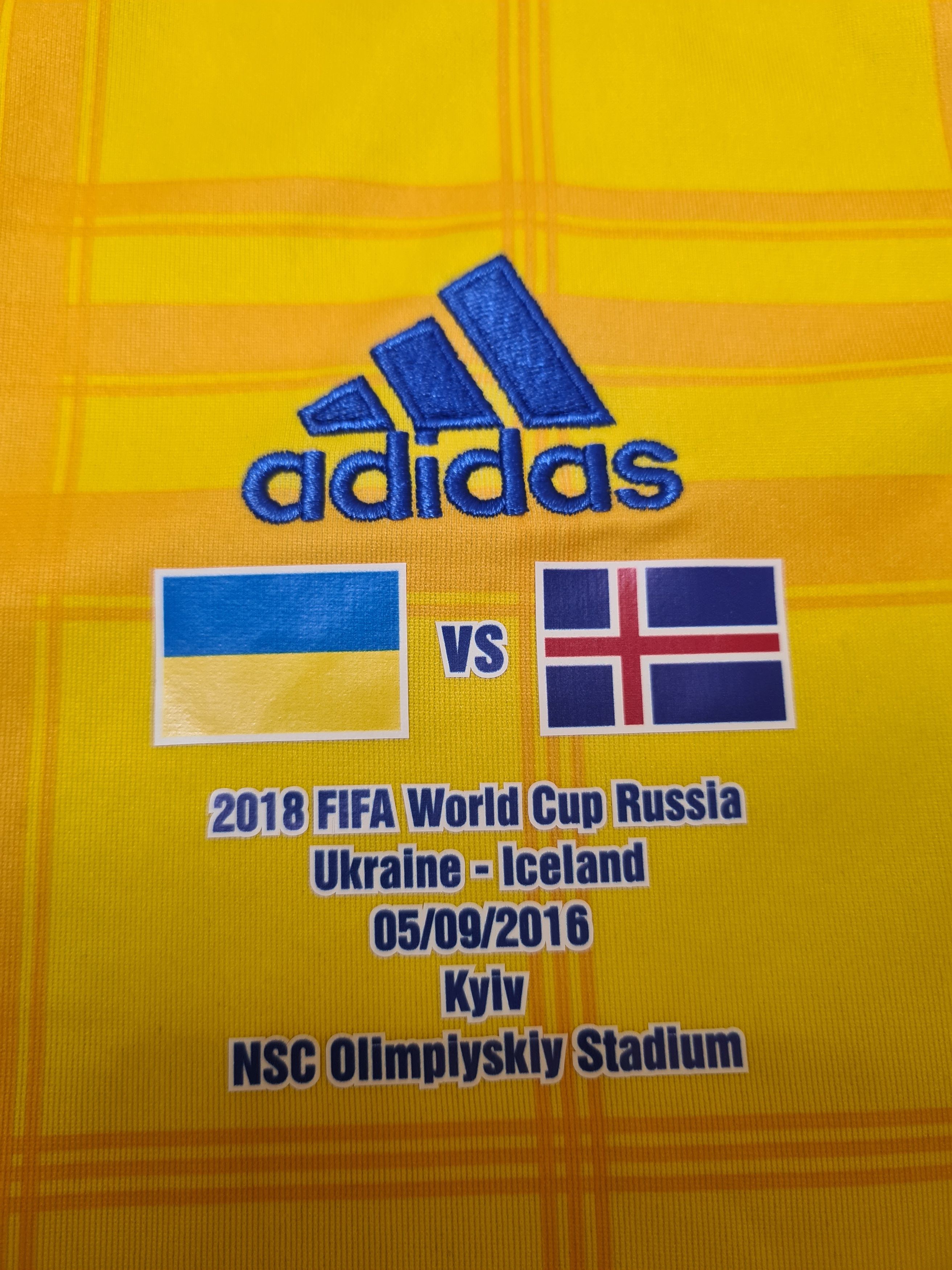 Adidas UKRAINE 2016 2017 MATCH WORN KONOPLYANKA 10 SOCCER JERSEY Size US M / EU 48-50 / 2 - 5 Thumbnail