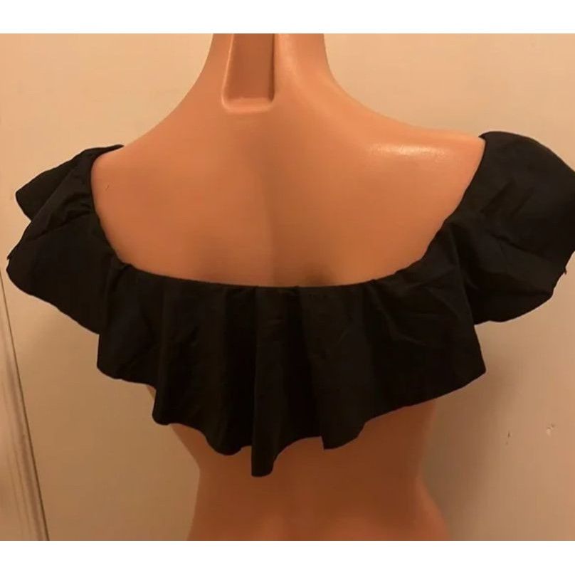 Trina Turk Trina Turk Off Shoulder Ruffle Bandeau Bikini Top Size XL / US 12-14 / IT 48-50 - 7 Thumbnail