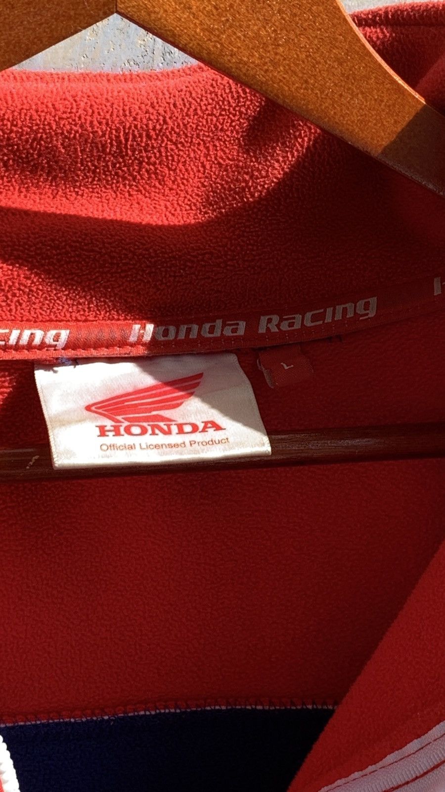 Honda × Japanese Brand 🔥Vintage Honda Racing Fleece Jacket Size US L / EU 52-54 / 3 - 9 Thumbnail