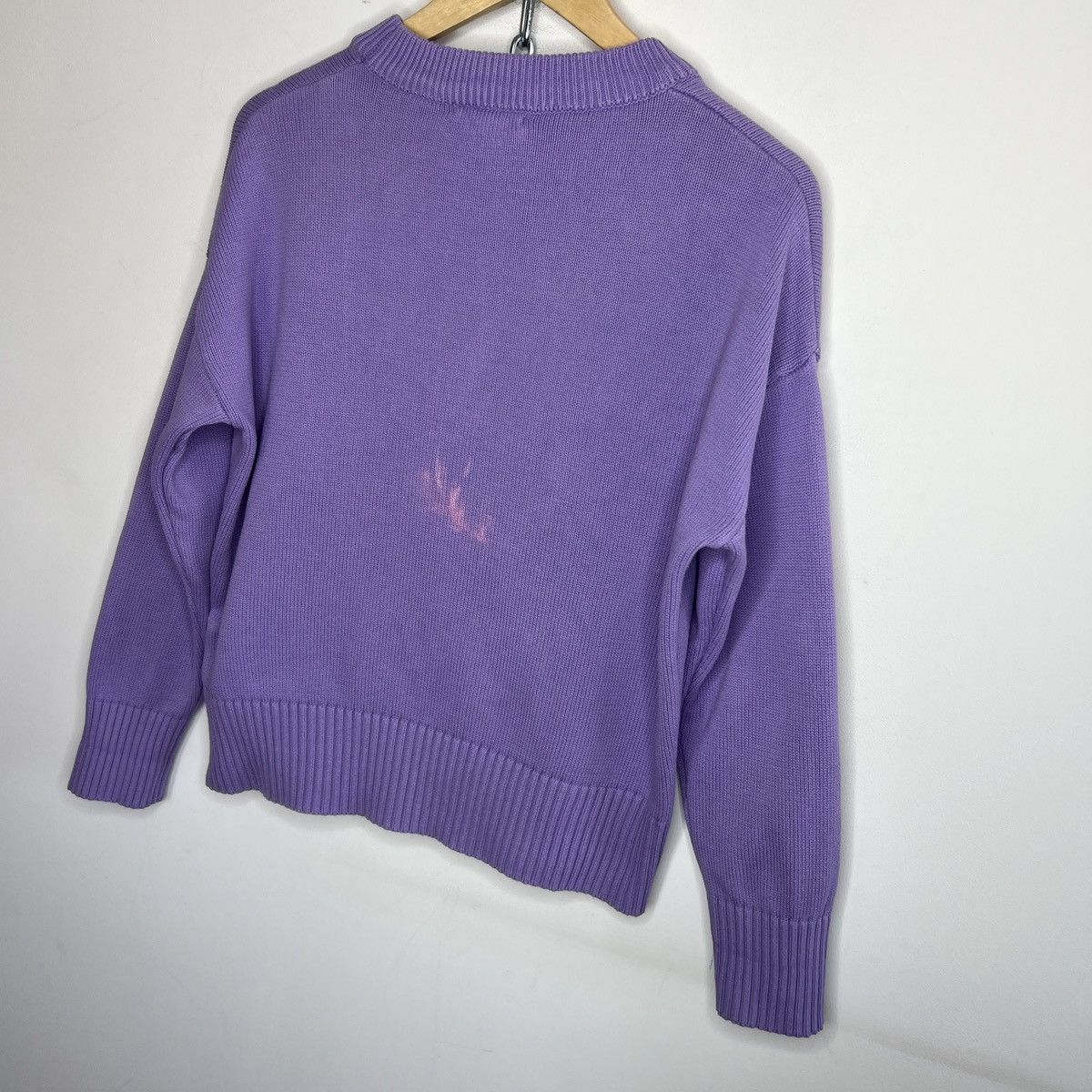 AMI × Designer AMI sweater jumper knitwear boxy purple Size M / US 6-8 / IT 42-44 - 10 Thumbnail
