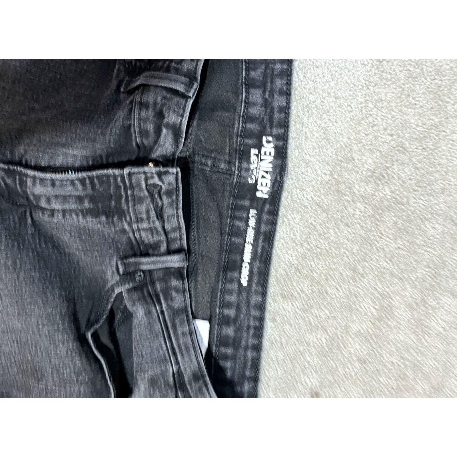 Denizen Denizen Levis Womens Crop Denim Capris Black Size 17 Low-Rise Slim-Leg Size ONE SIZE - 5 Thumbnail