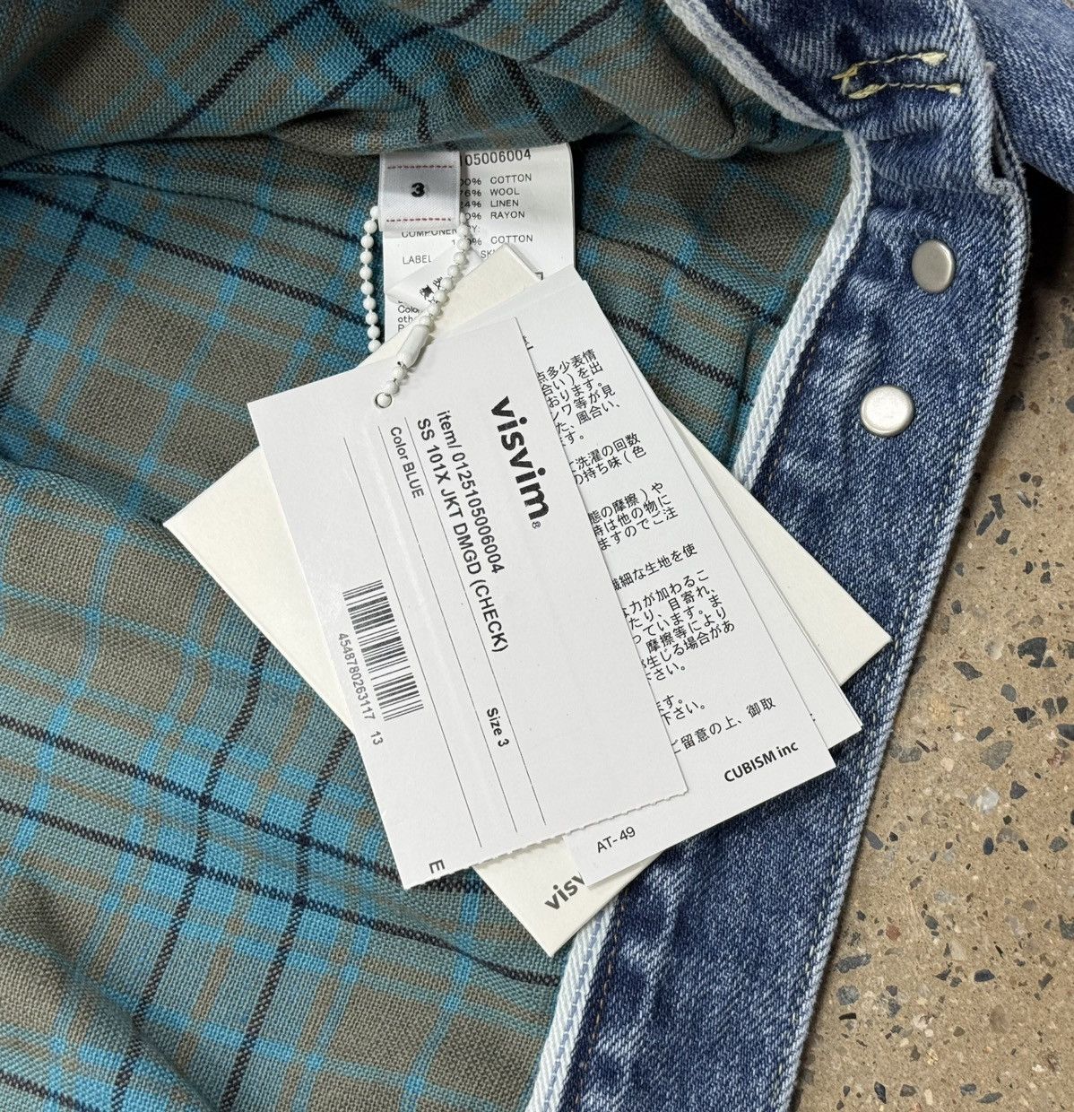 Visvim VISVIM 25SS 101X JKT DMGD (CHECK) Size US L / EU 52-54 / 3 - 3 Thumbnail