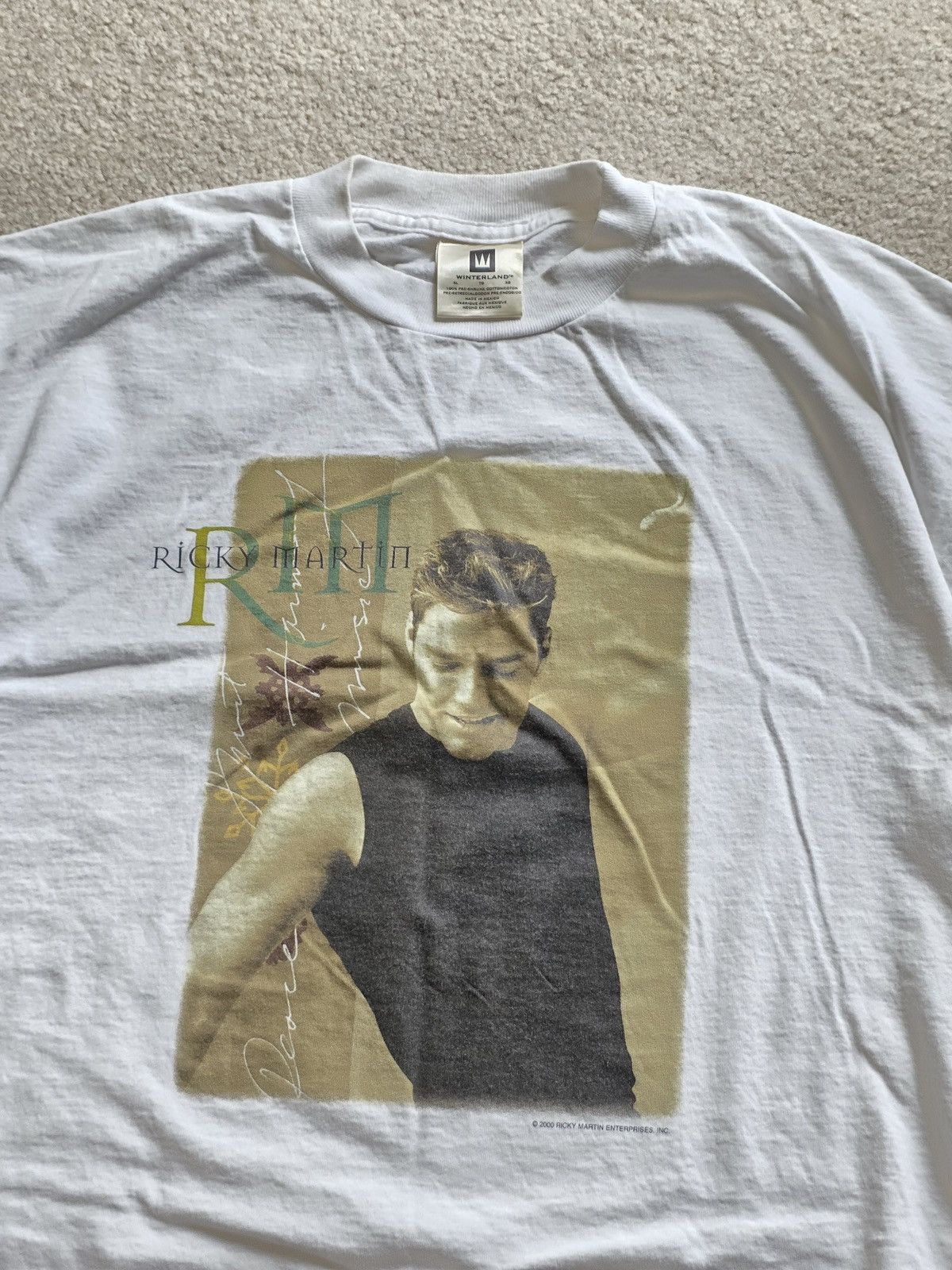 Band Tees × Vintage Ricky Martin LIVIN' LA VIDA LOCA TOUR 2000 Size US XL / EU 56 / 4 - 2 Thumbnail