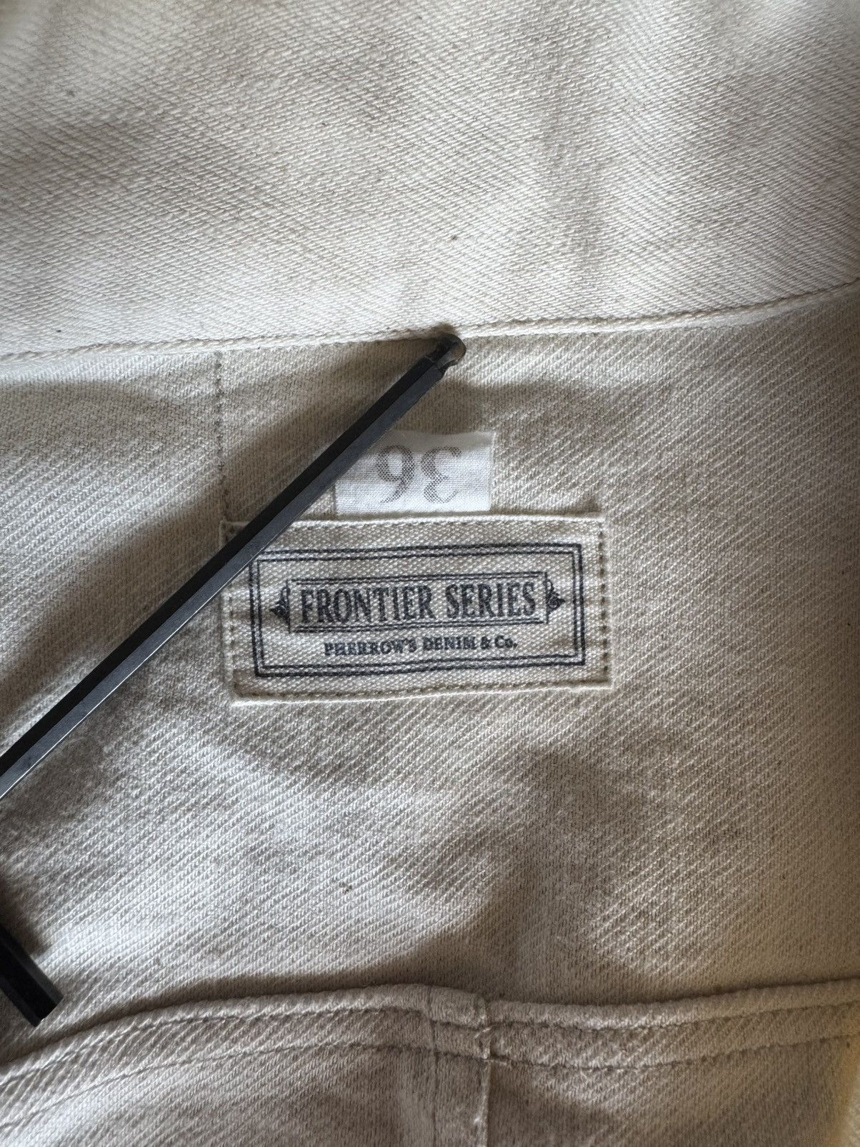 Pherrow's Pherrow’s Frontier Series Type II White Denim Jacket Size US M / EU 48-50 / 2 - 6 Thumbnail