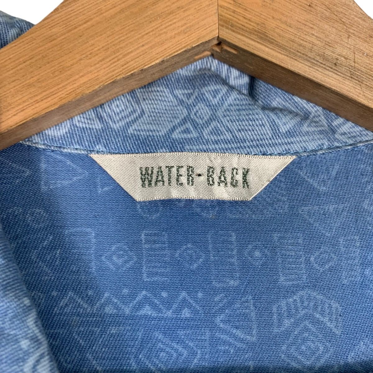 Japanese Brand WATER BACK Motif Design Blue Bomber Jacket #0889-C40 Size M / US 6-8 / IT 42-44 - 13 Thumbnail
