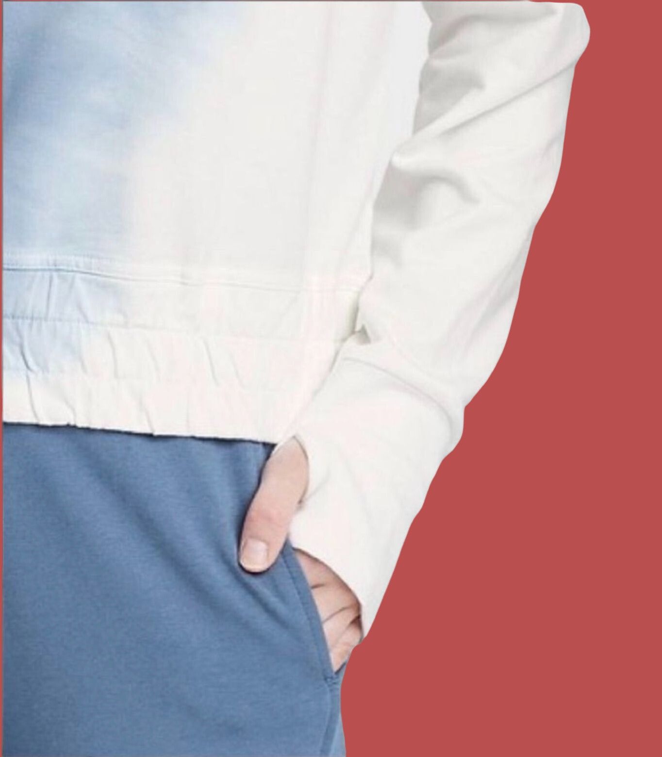 Other Joy Lab - Women's Long Sleeve Sweatshirt - Blue / White - Me Size M / US 6-8 / IT 42-44 - 3 Thumbnail