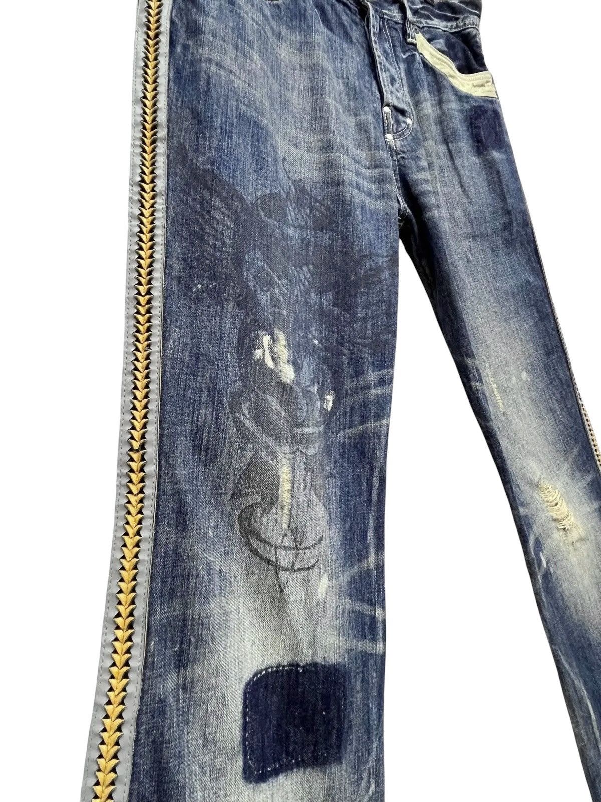 Parasuco PUNK FLARE🔥PARASUCO DENIM LEGEND Distressed Tribal Jeans💥 Size US 33 - 6 Thumbnail