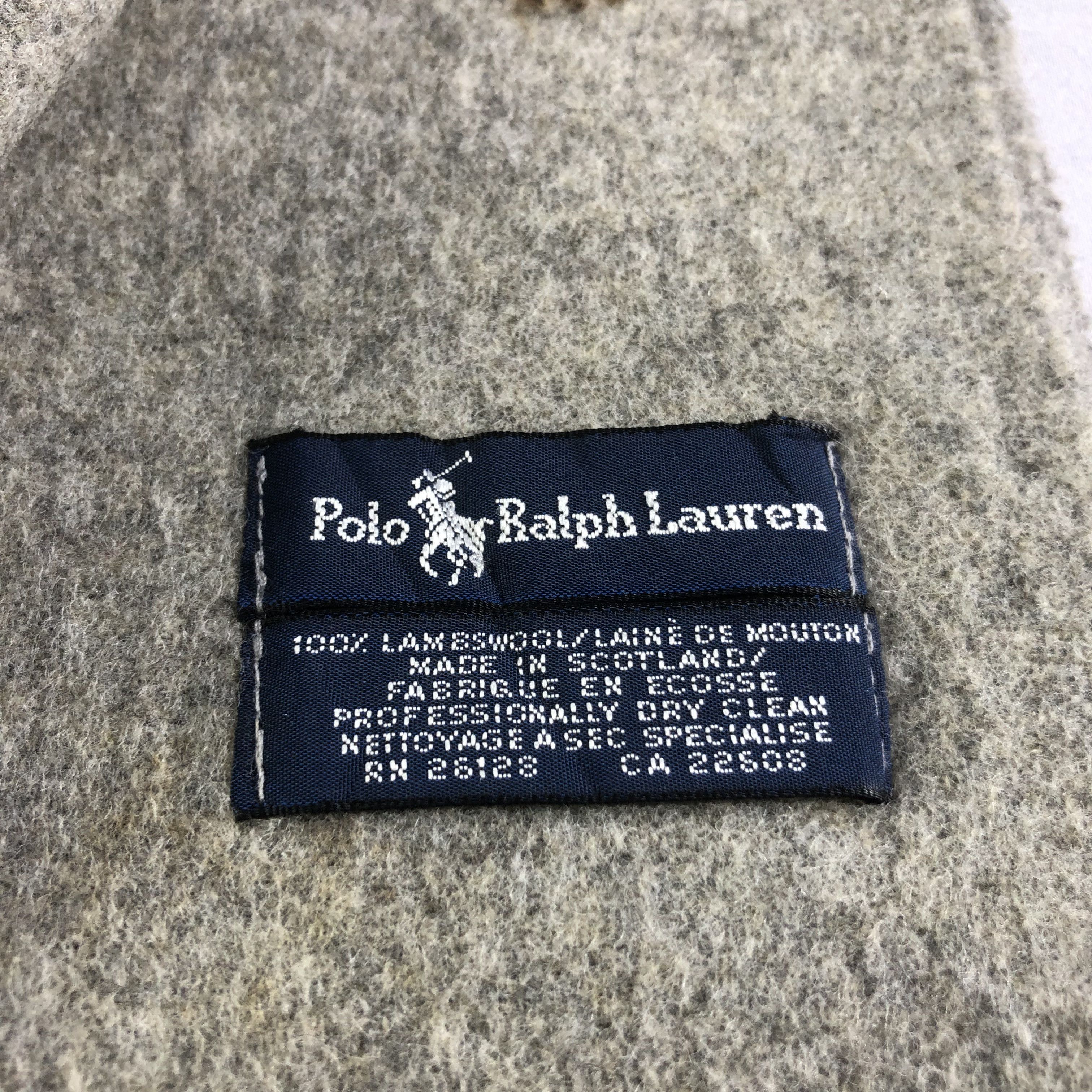 Polo Ralph Lauren Polo Ralph Lauren Plain Wool Scarf Muffler V1675 Size ONE SIZE - 5 Thumbnail