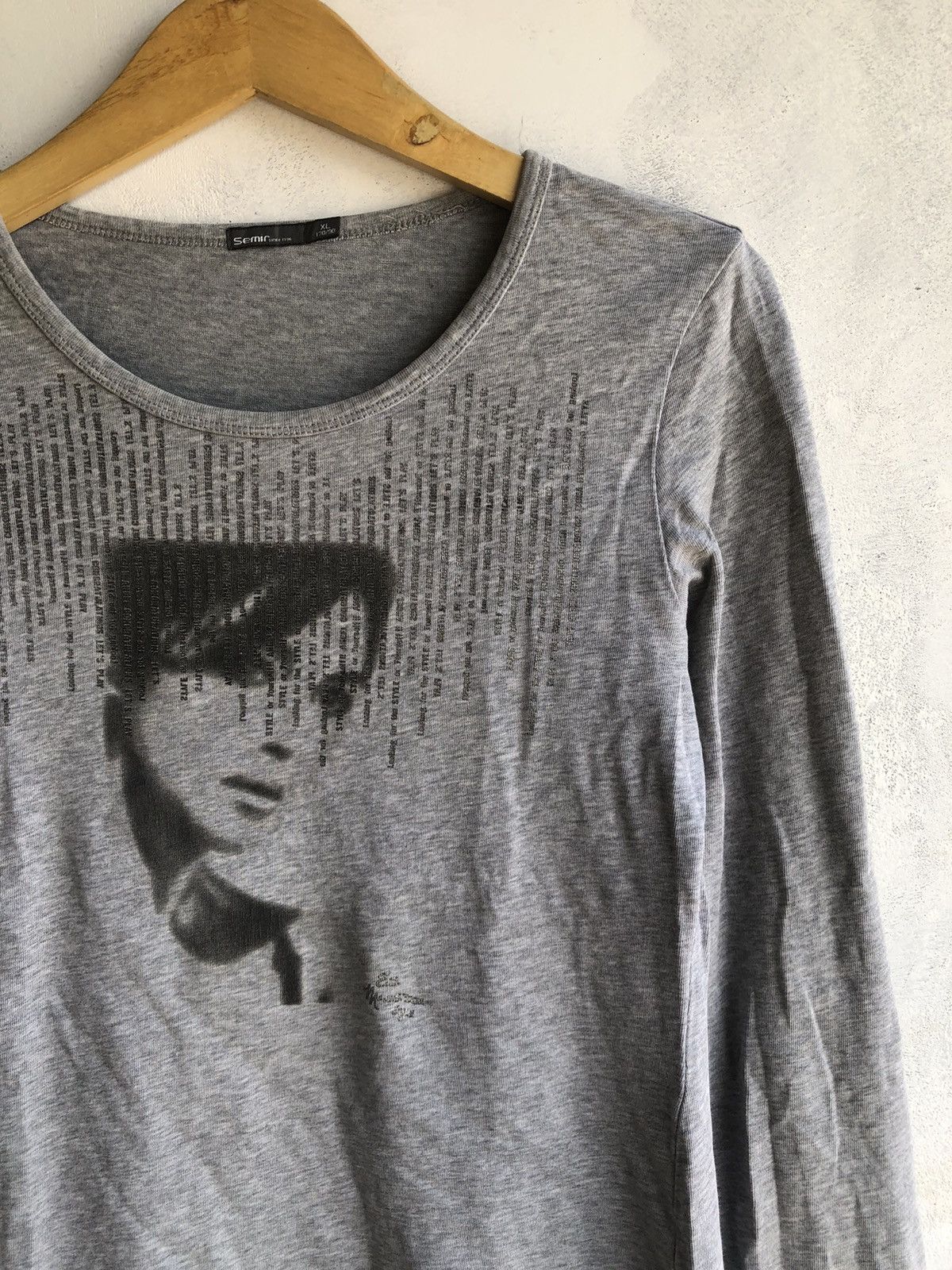 If Six Was Nine Japanese Gothic Poem Semir LongSleeve Hysteric Style Size US XL / EU 56 / 4 - 3 Thumbnail