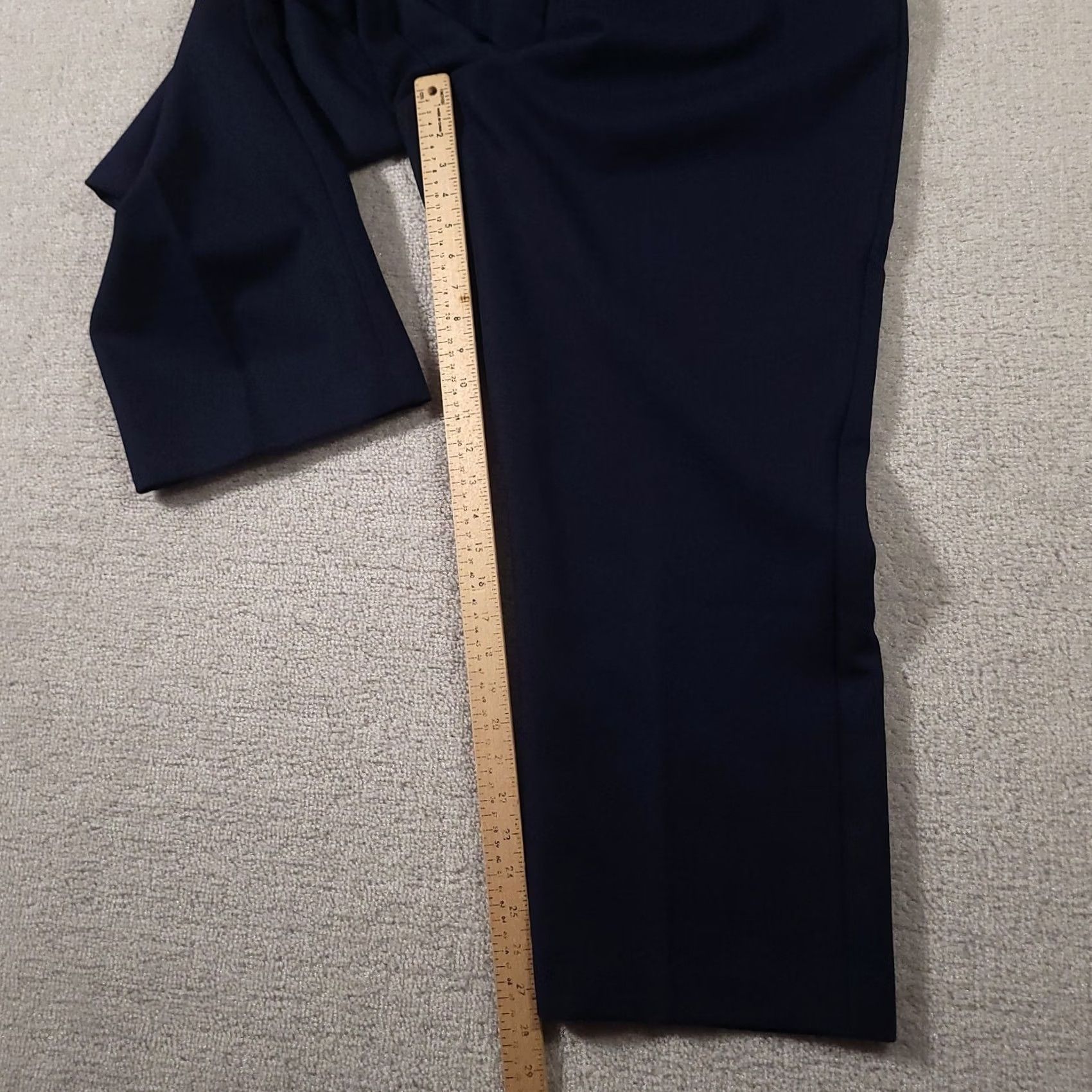 Vintage VINTAGE Alfred Dunner Classic Pull On Pants Women's 18 Navy Blue Pockets High Rise Size 40" / US 18 - 5 Thumbnail