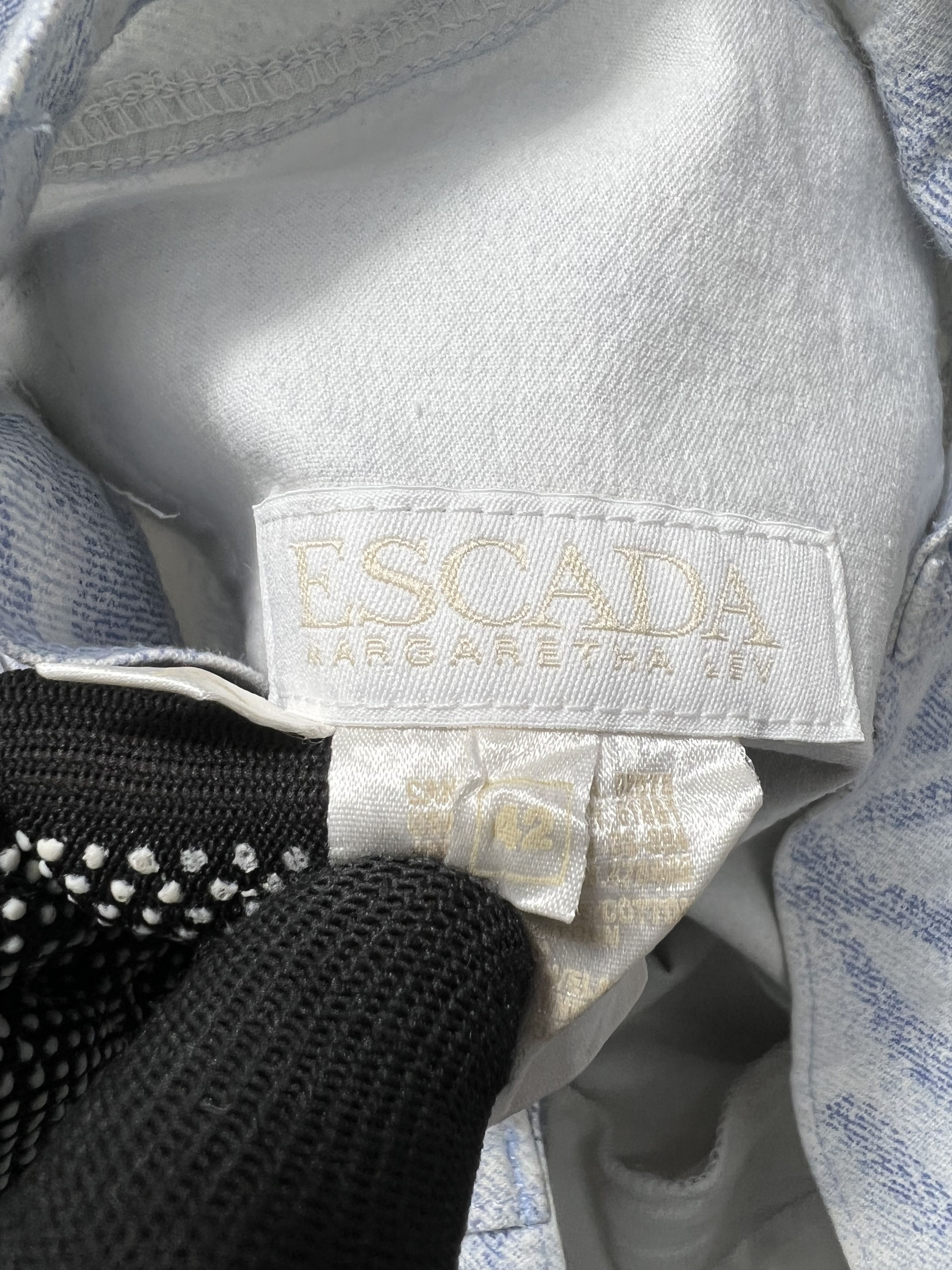 Escada ESCADA Blue Wash Striped Denim GTMPT372 Size 28" / US 6 / IT 42 - 6 Thumbnail