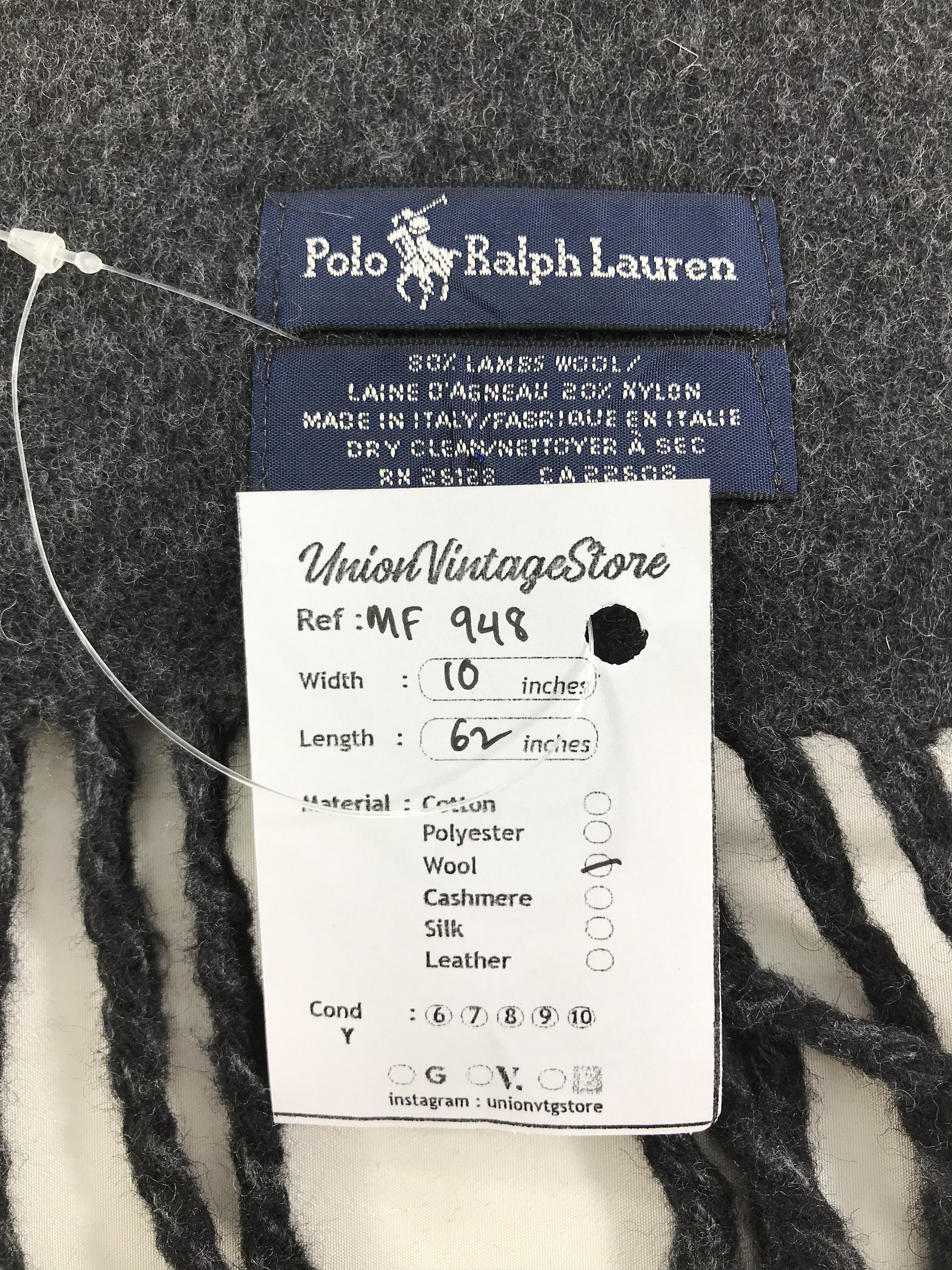 Polo Ralph Lauren Vintage Polo Ralph Lauren Scarf/Muffler/Neckwear MF948 Size ONE SIZE - 5 Thumbnail