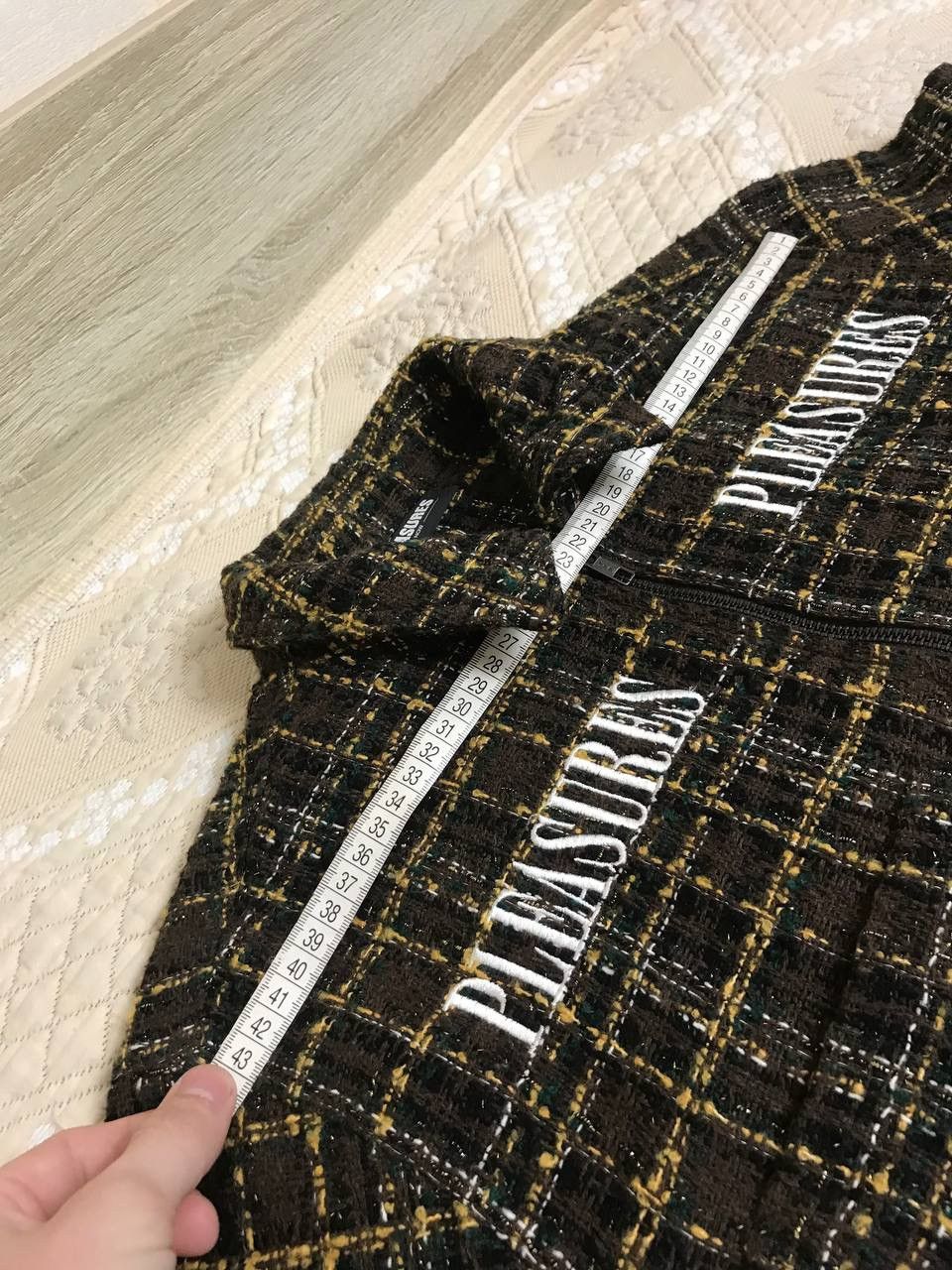 Pleasures 🔥 Pleasures Voices Overshirt Jacket Brown Logo Size US M / EU 48-50 / 2 - 13 Thumbnail