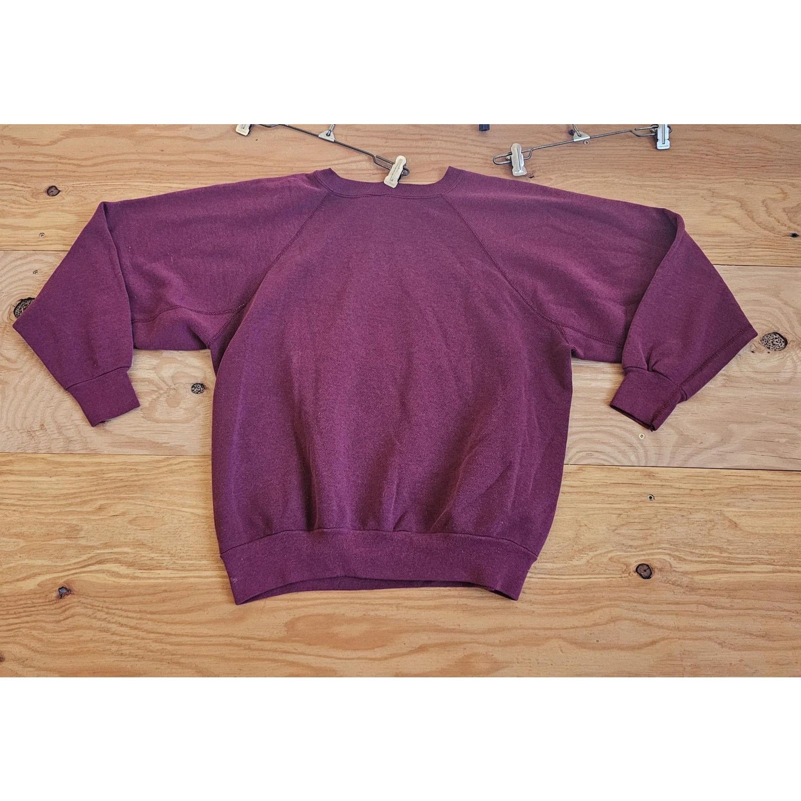 Other Discus NHS Raglan 50/50 Sweatshirt Burgandy Red Sz L 1990s Size US L / EU 52-54 / 3 - 2 Thumbnail