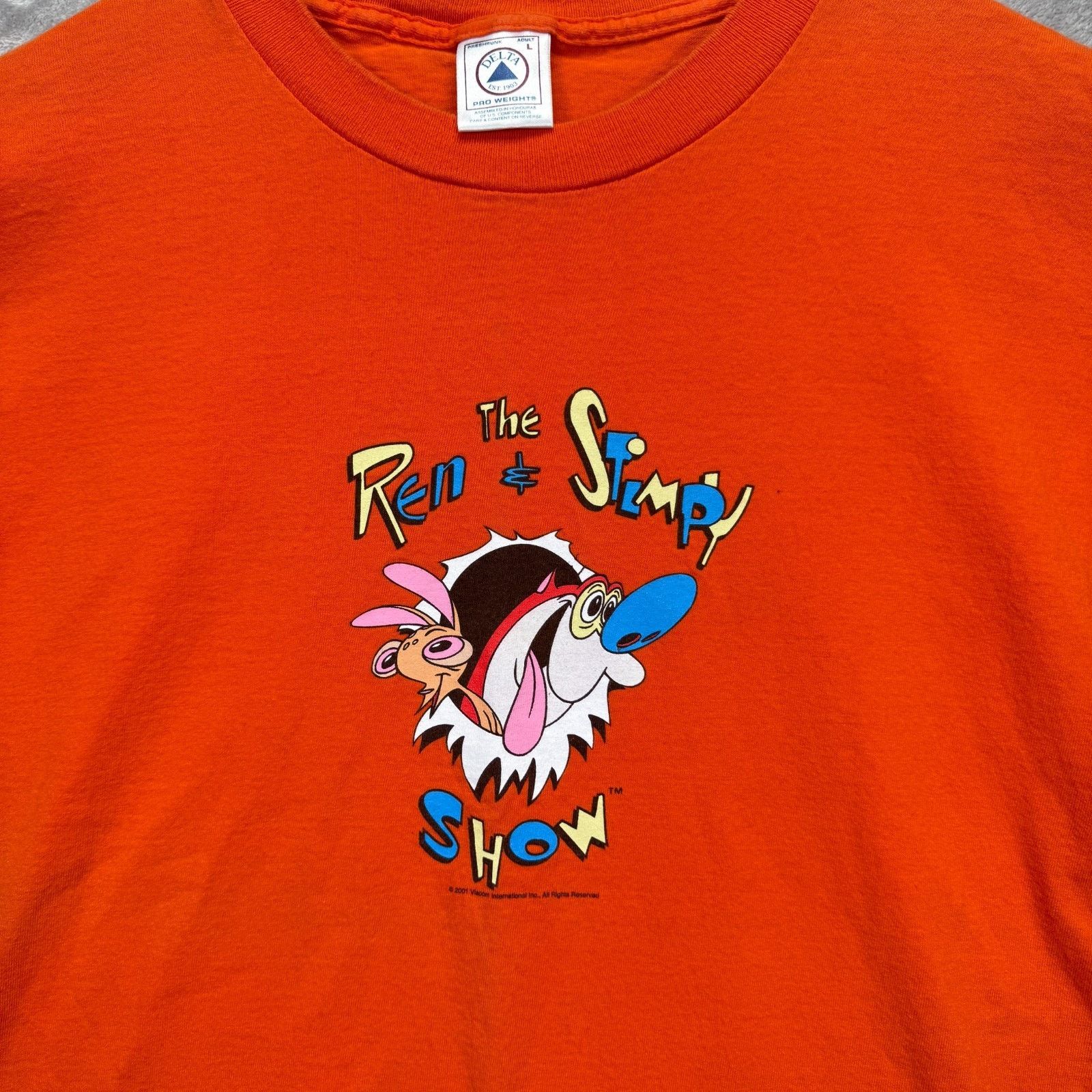 Delta 2001 Vintage Ren & Stimpy Show Nickelodeon T Shirt Mens L Size US L / EU 52-54 / 3 - 3 Thumbnail