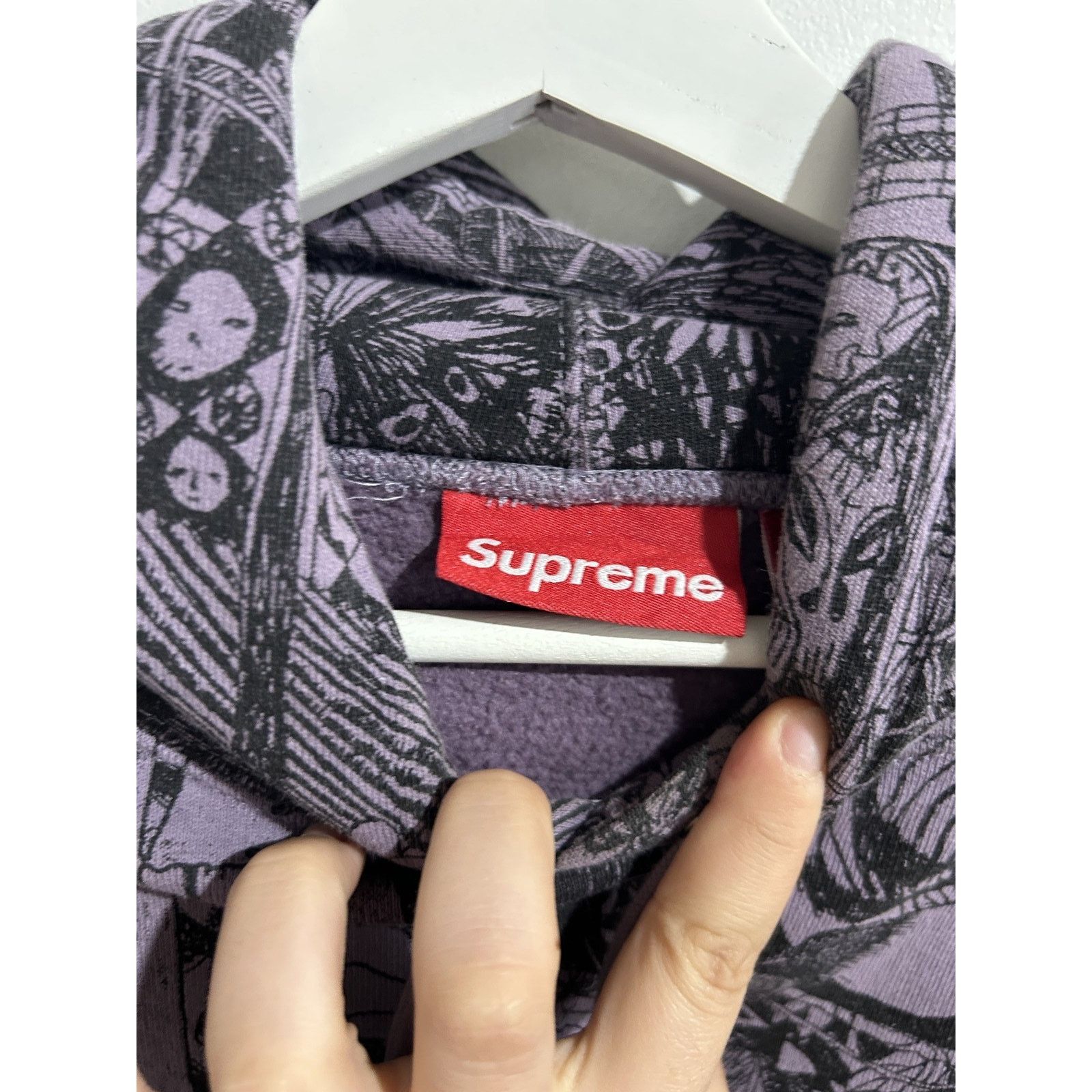 Supreme SUPREME LIBERTY DUSTY PURPLE HOODIE SIZE SMALL PREOWNED Size US S / EU 44-46 / 1 - 3 Thumbnail