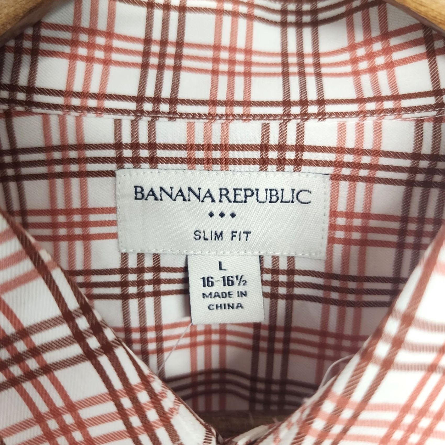 Banana Republic Banana Republic Mens Shirt Large Slim Fit Long Sleeve Button-Up Orange Geometric Shirt Mens L Orange Geometric Fall Spring Winter Button-Up Size US L / EU 52-54 / 3 - 3 Thumbnail