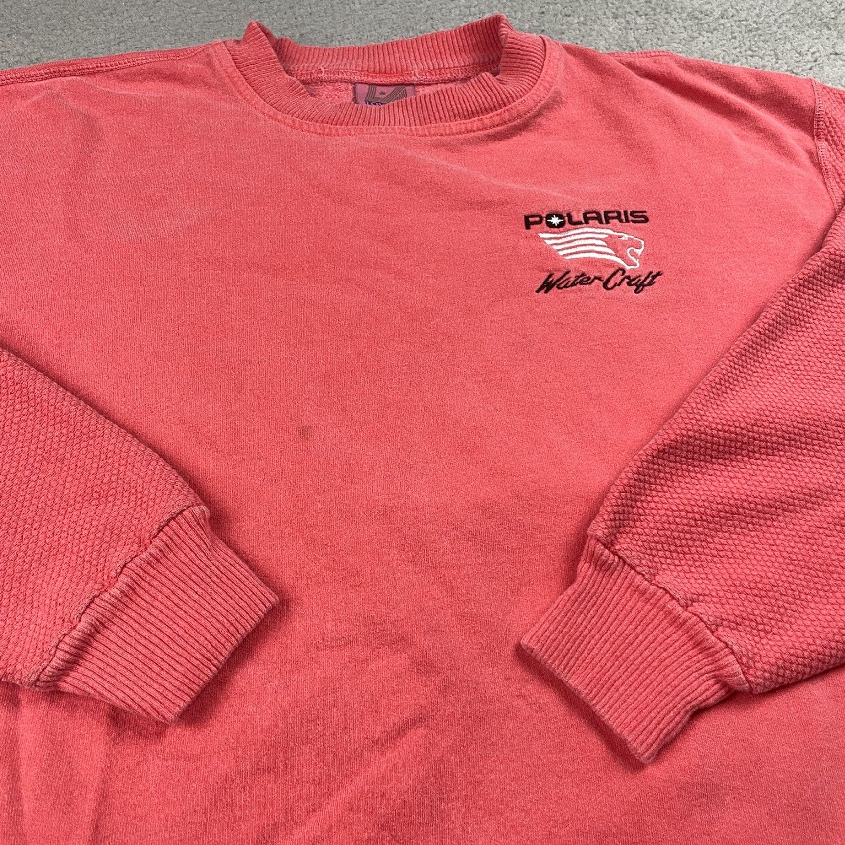 Vintage VINTAGE Polaris Sweatshirt Men Adult Medium Red Embroidered Racing Snowmobile 90s? Size US M / EU 48-50 / 2 - 2 Thumbnail