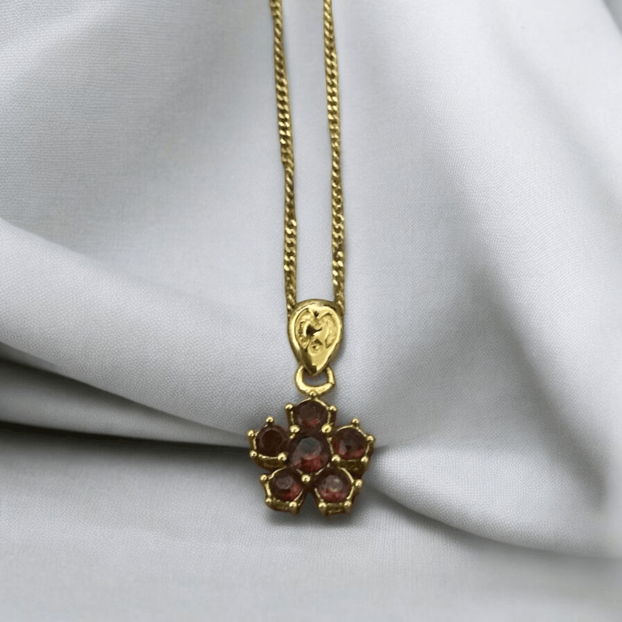 Jewelry × Mila Schon Mila Schon Natural Garnet Pendant Necklace Size ONE SIZE - 2 Thumbnail