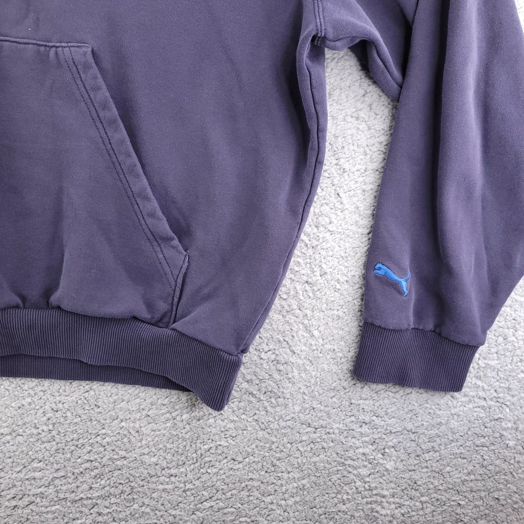 Puma VINTAGE PUMA Hoodie Solid Blue 90s Fit Men Large Size US L / EU 52-54 / 3 - 5 Thumbnail