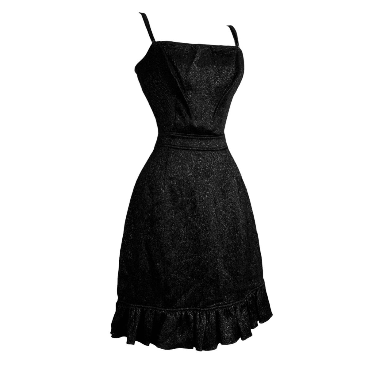 Dolce & Gabbana Black Corset Runway Dress