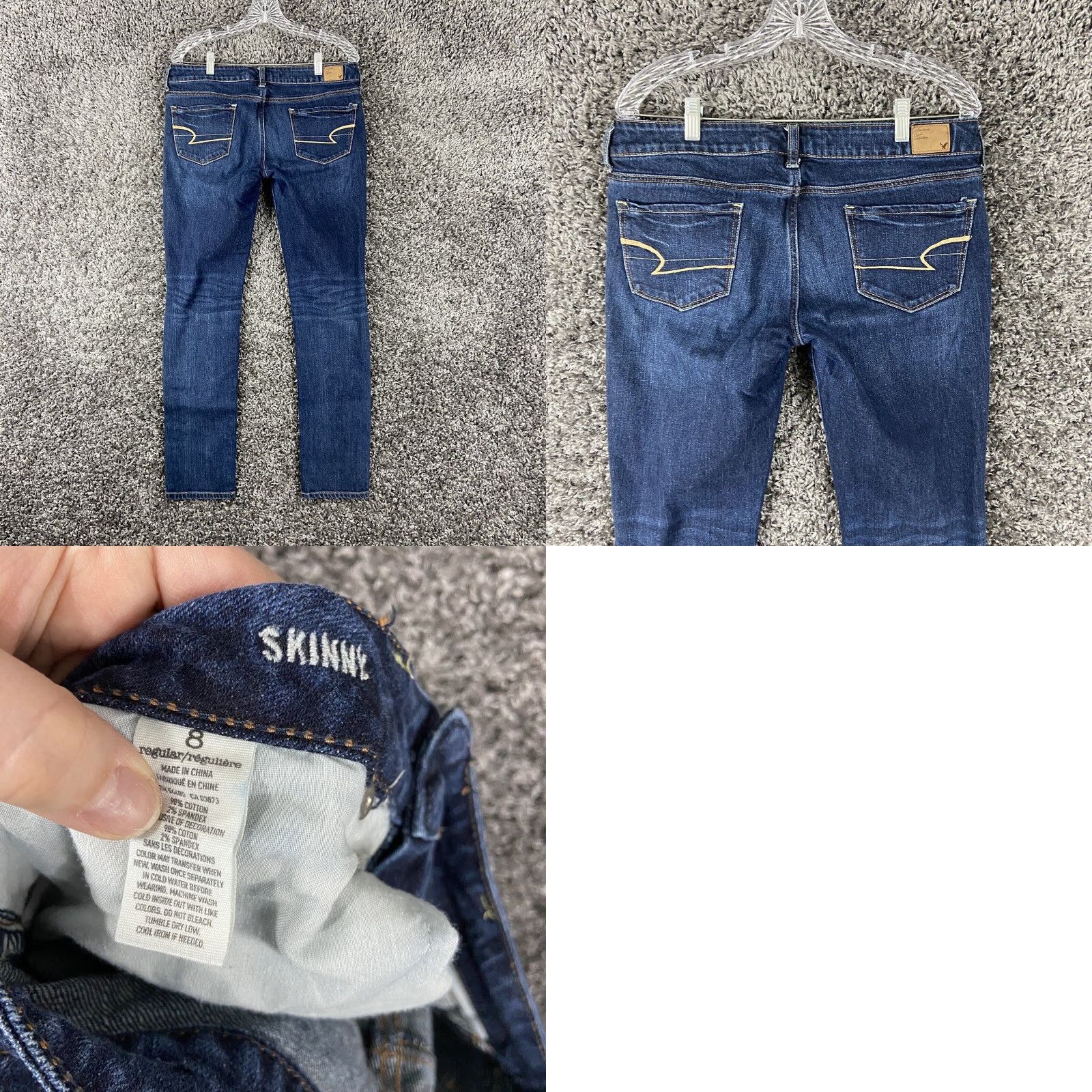 American Eagle Outfitters American Eagle Jeans Skinny Women 8 Blue Womens Size 30" / US 8 / IT 44 - 8 Thumbnail
