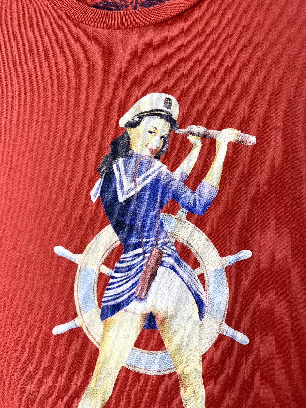 Japanese Brand Vintage Pepe London Sexy Girl T Shirt Pin Up Hip Hop Style Size US M / EU 48-50 / 2 - 3 Thumbnail