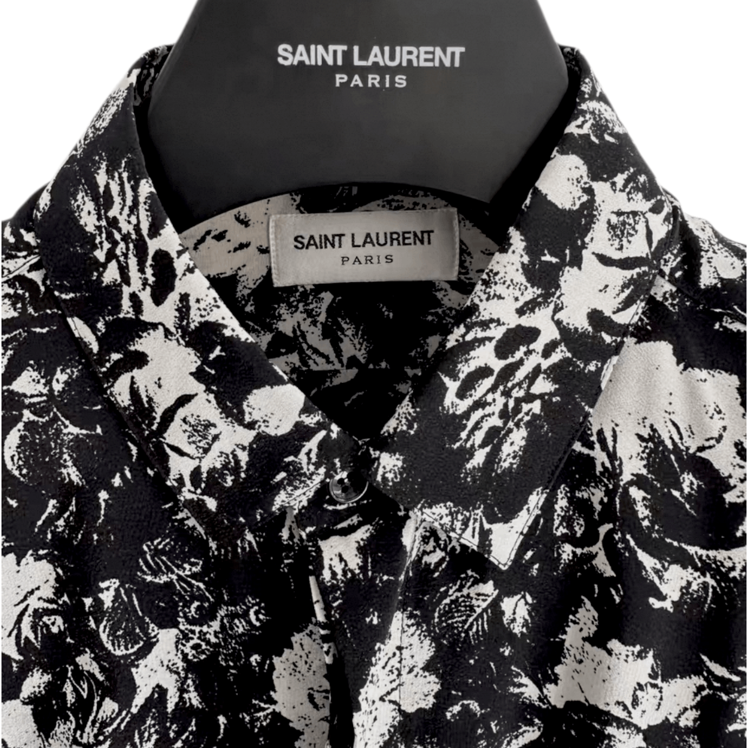 Saint Laurent Paris Saint Laurent Floral Silk Shirt Size US M / EU 48-50 / 2 - 3 Thumbnail